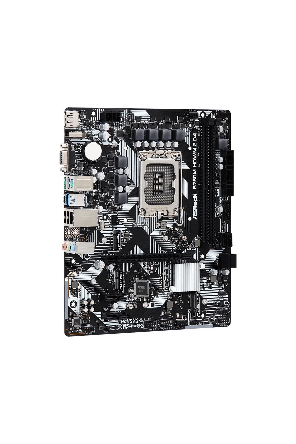 ASRock B760M-HDVM2 D4 Intel LGA1700 DDR4 mATX Anakart