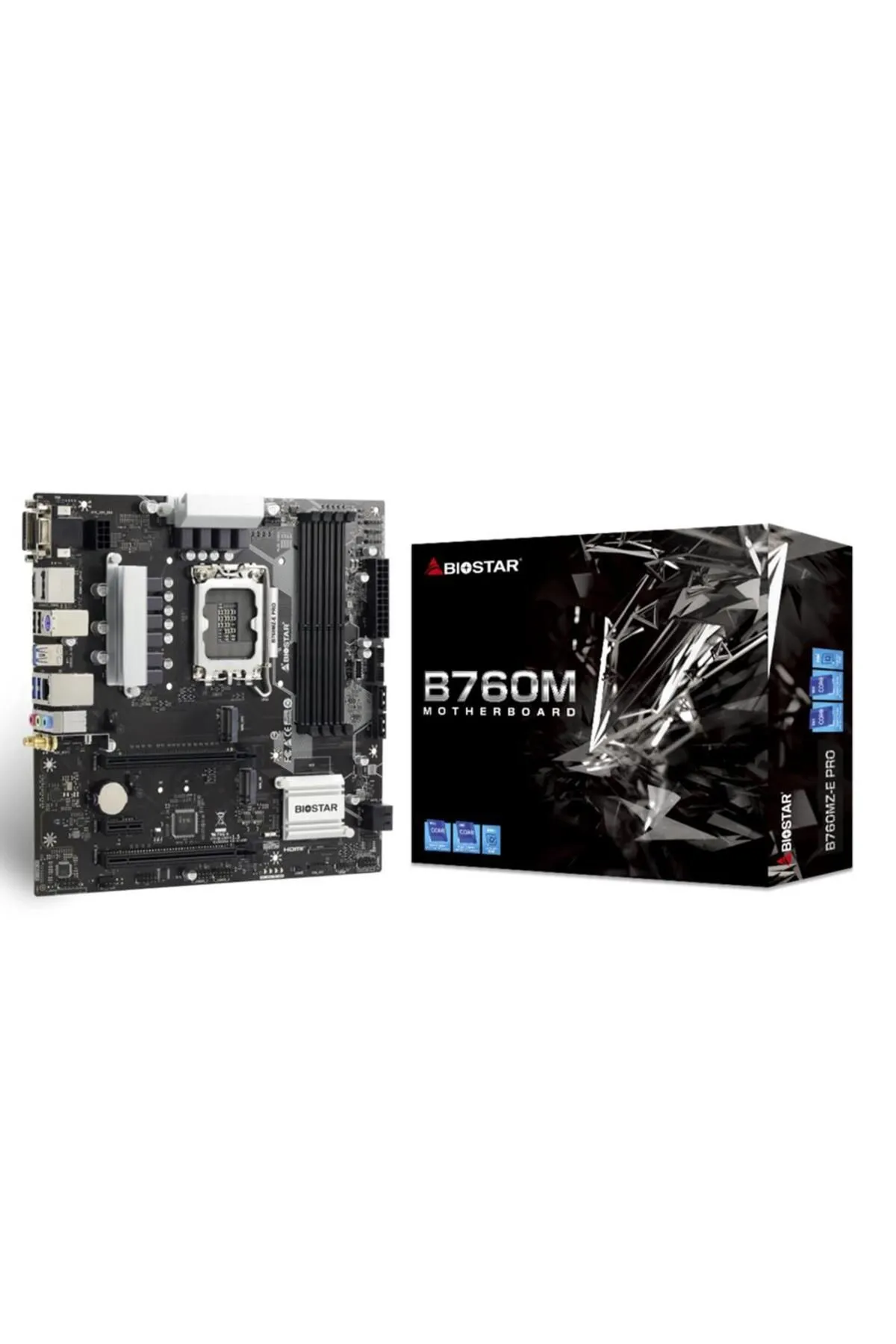 Biostar B760MZ-E PRO DDR5 6000MHz LGA1700 Micro ATX Anakart