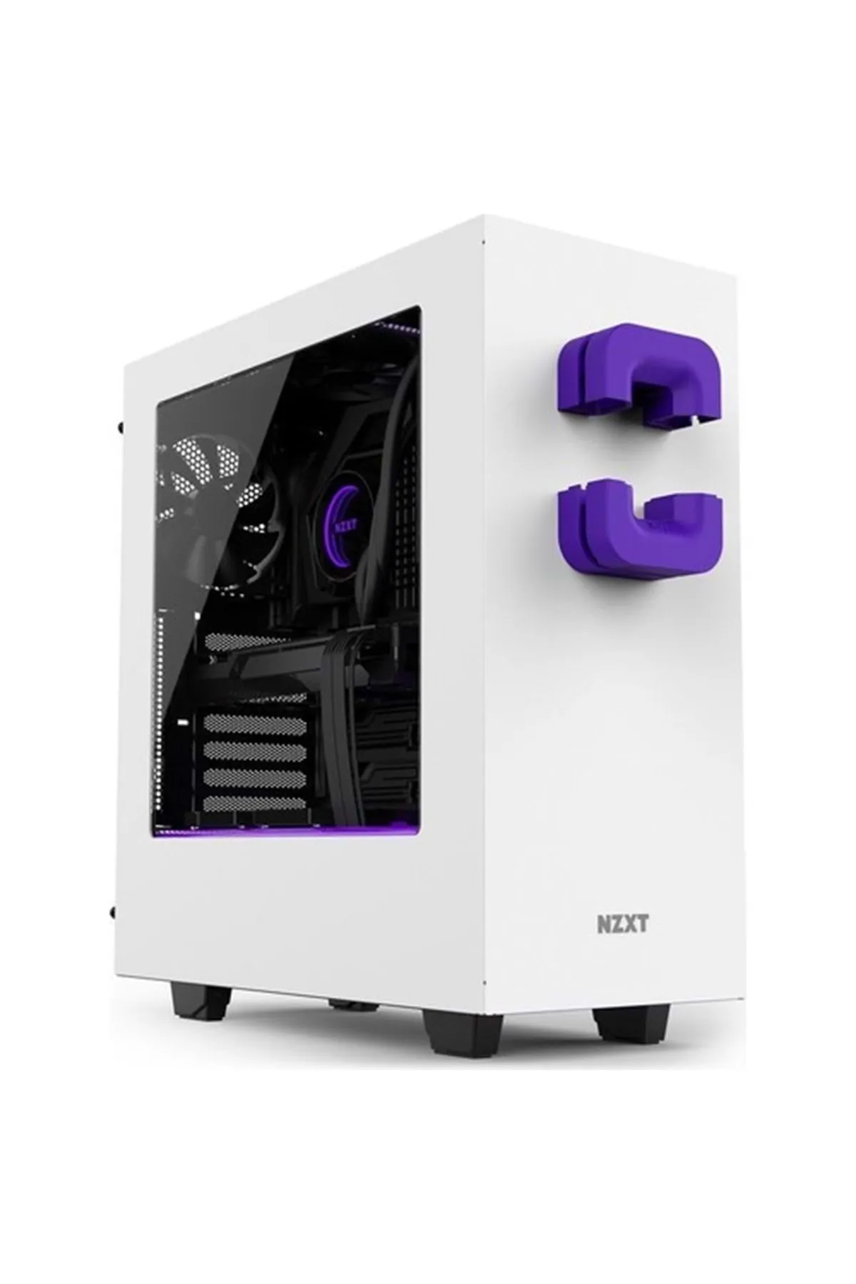 Genel Markalar BA-PCKRT-PP NZXT Puck Mor Kulaklık Askısı ve Kablo Düzenleyici