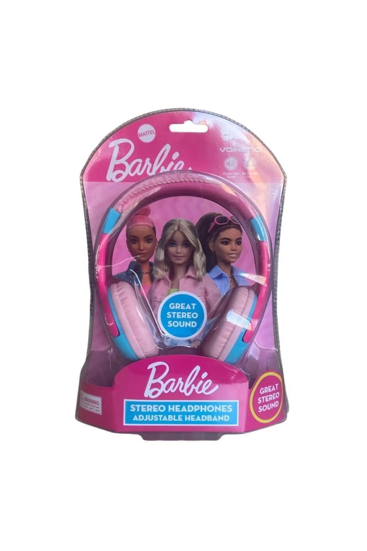 Volkano Barbie Kablolu Kulaklık Çocuk Kulaklığı Lisanslı MT-10901-BR