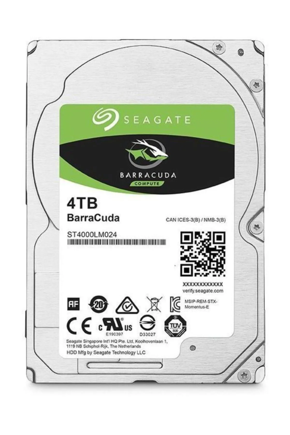 Seagate Barracuda Compute 4TB Hard Disk (ST4000LM024)