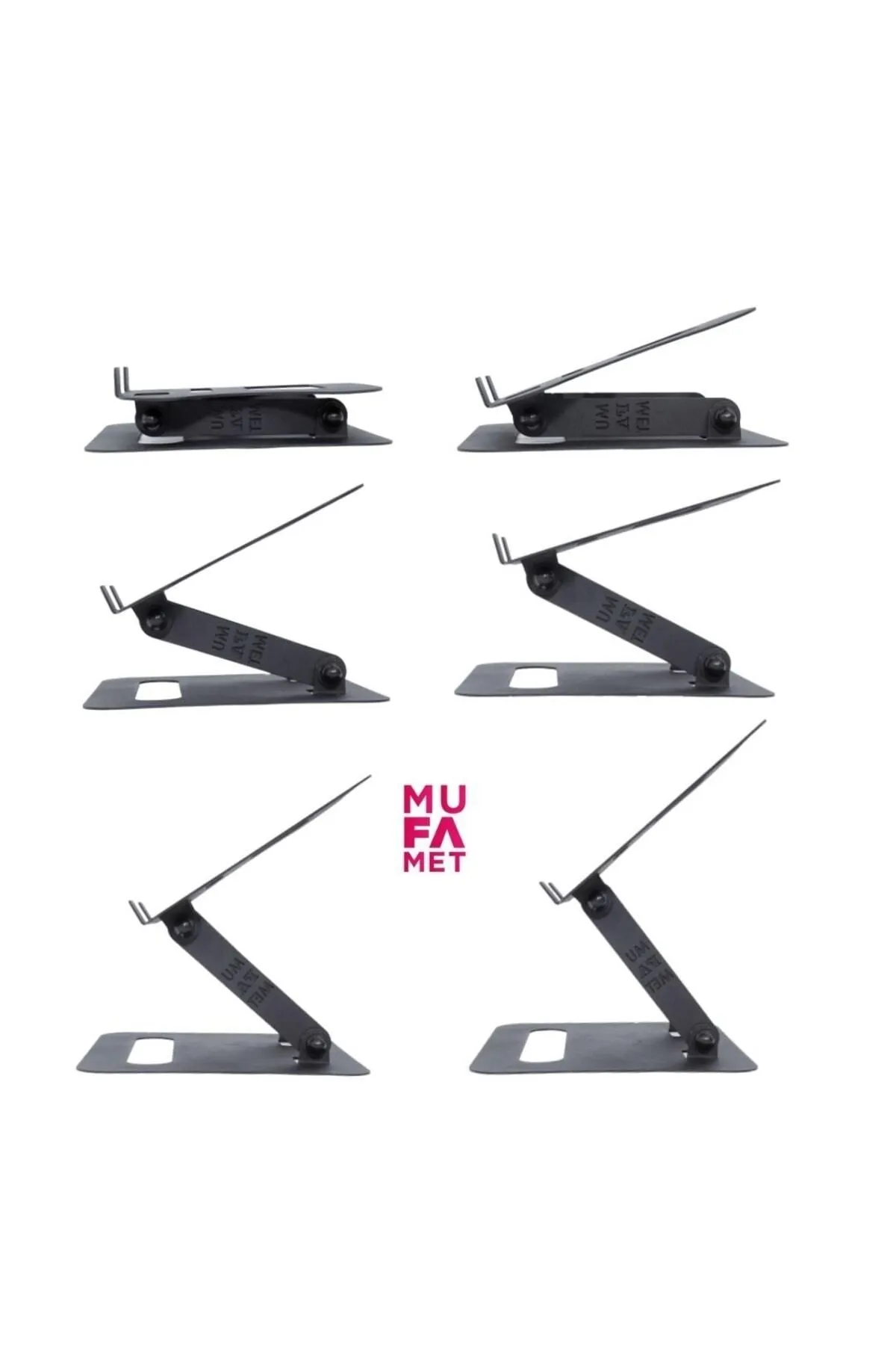 mufamet Basic-3 Tüm Modellerle Uyumlu Dayanıklı Kolay Ayarlanır Paslanmaz Çelik Ergonomik Laptop Standı