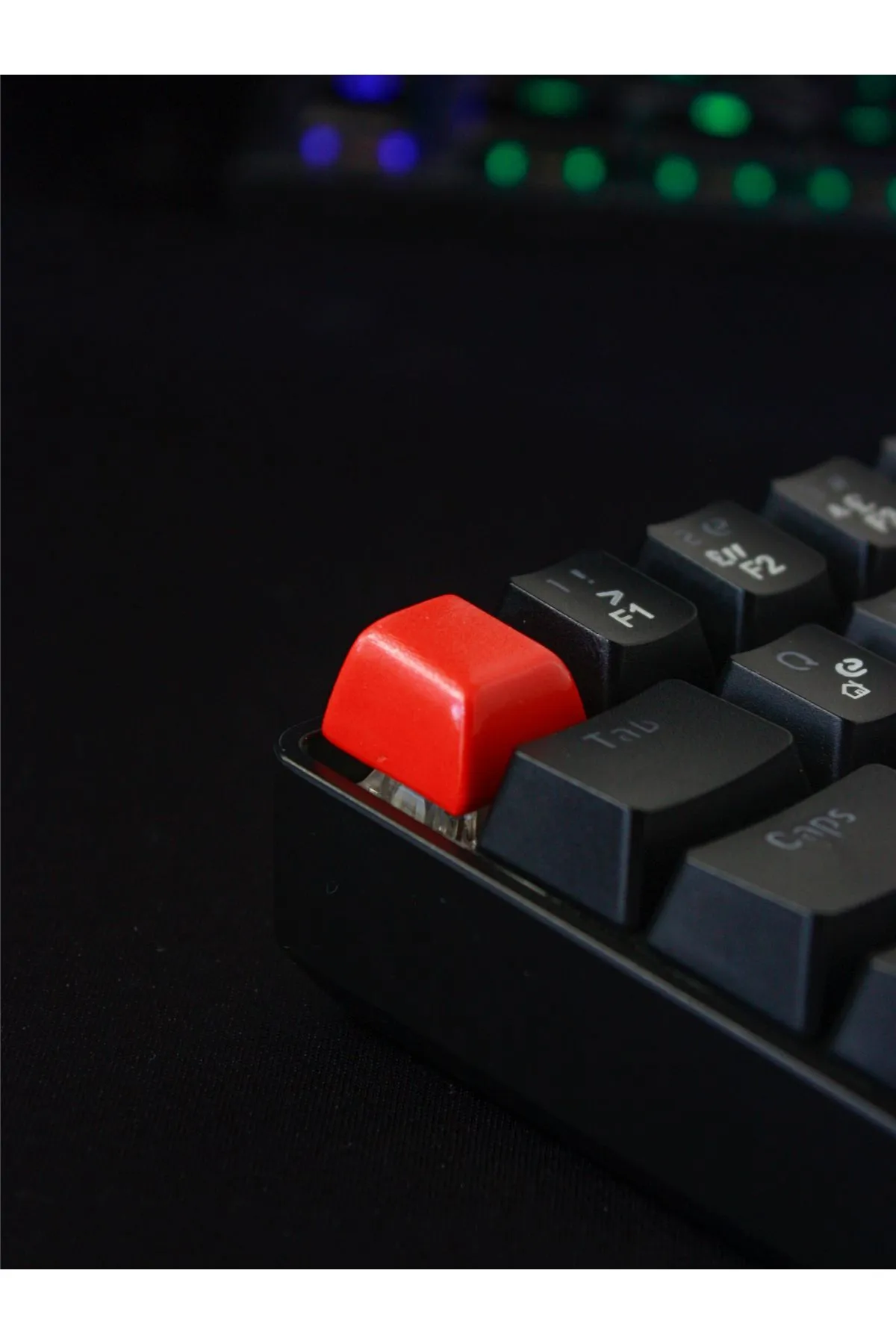 buffed Basics Mekanik Klavye Tuşu Kırmızı Artisan Keycaps Gamer Aksesuar buffed