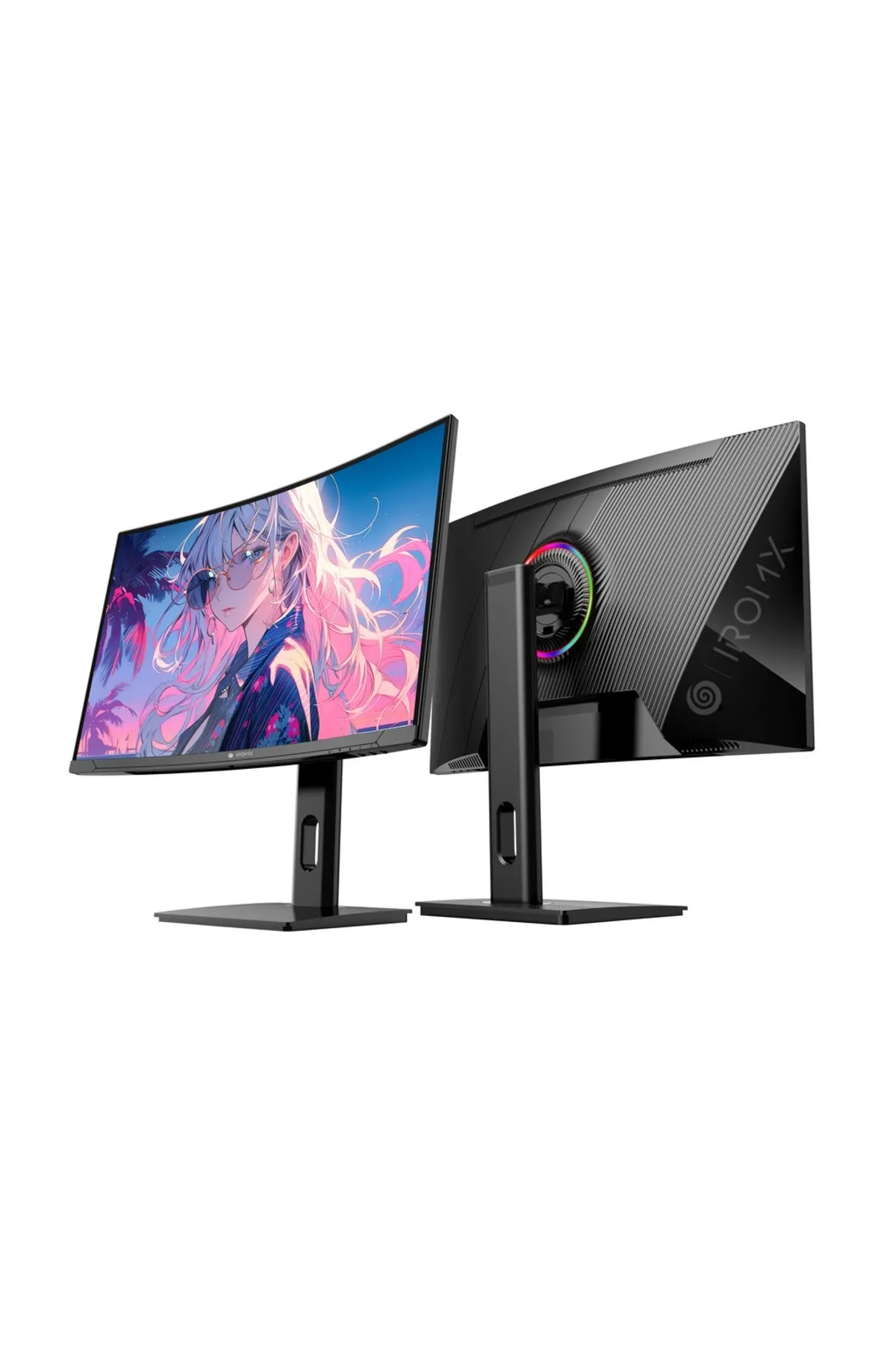 IROMX Bc271240 27" 1ms 1920x1080 2xdp/2xhdmi Pivot 240hz Si̇yah Curved Ips Gaming Monitor