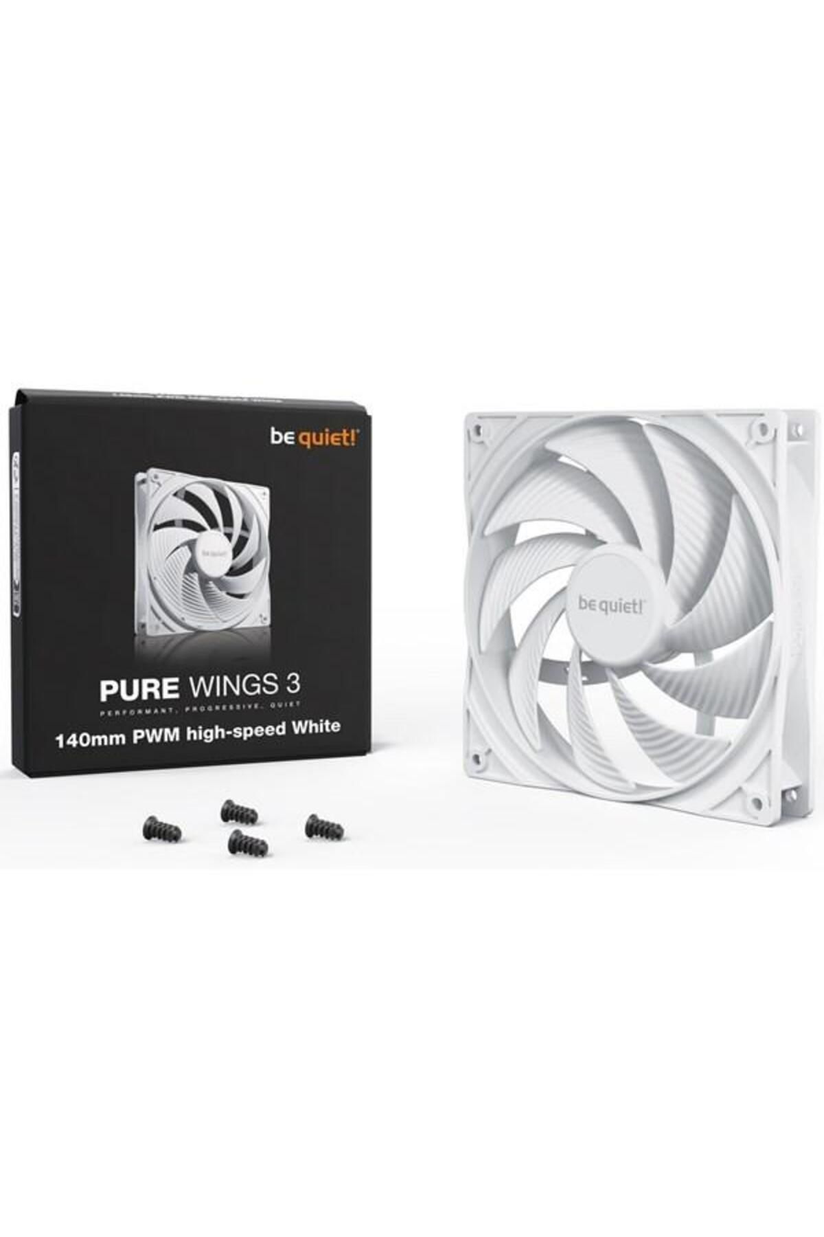 Hızlı Stok BEQUIET BL113 Pure Wings 3 140Mm Pwm 4-Pin High-Speed Beyaz Kasa Fanı