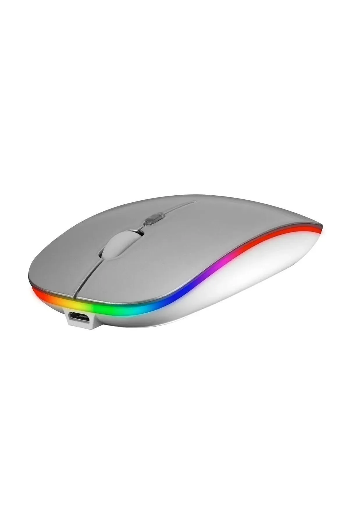 Osqar Beyaz Kablosuz Fare Wireless Mouse 4 Tuşlu Renk Sessiz Şarj Edilebilir Dpı Kontrol