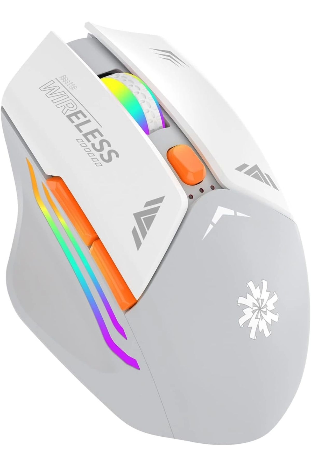 Blackbird Game Center Beyaz Rgb Şarjlı Kablosuz 1600dpı Işıklı Kablosuz Mouse Bwm1