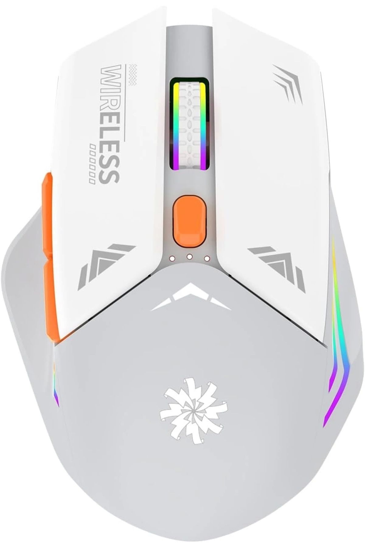 Blackbird Game Center Beyaz Rgb Şarjlı Kablosuz 1600dpı Işıklı Kablosuz Mouse Bwm1