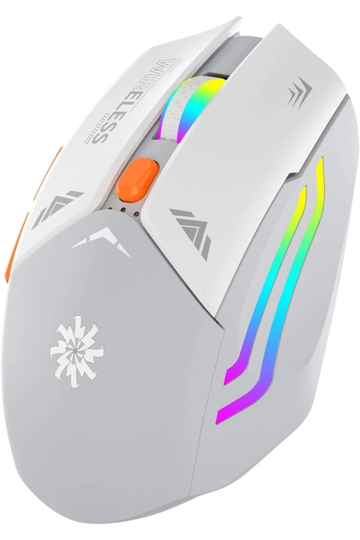 Blackbird Game Center Beyaz Rgb Şarjlı Kablosuz 1600dpı Işıklı Kablosuz Mouse Bwm1