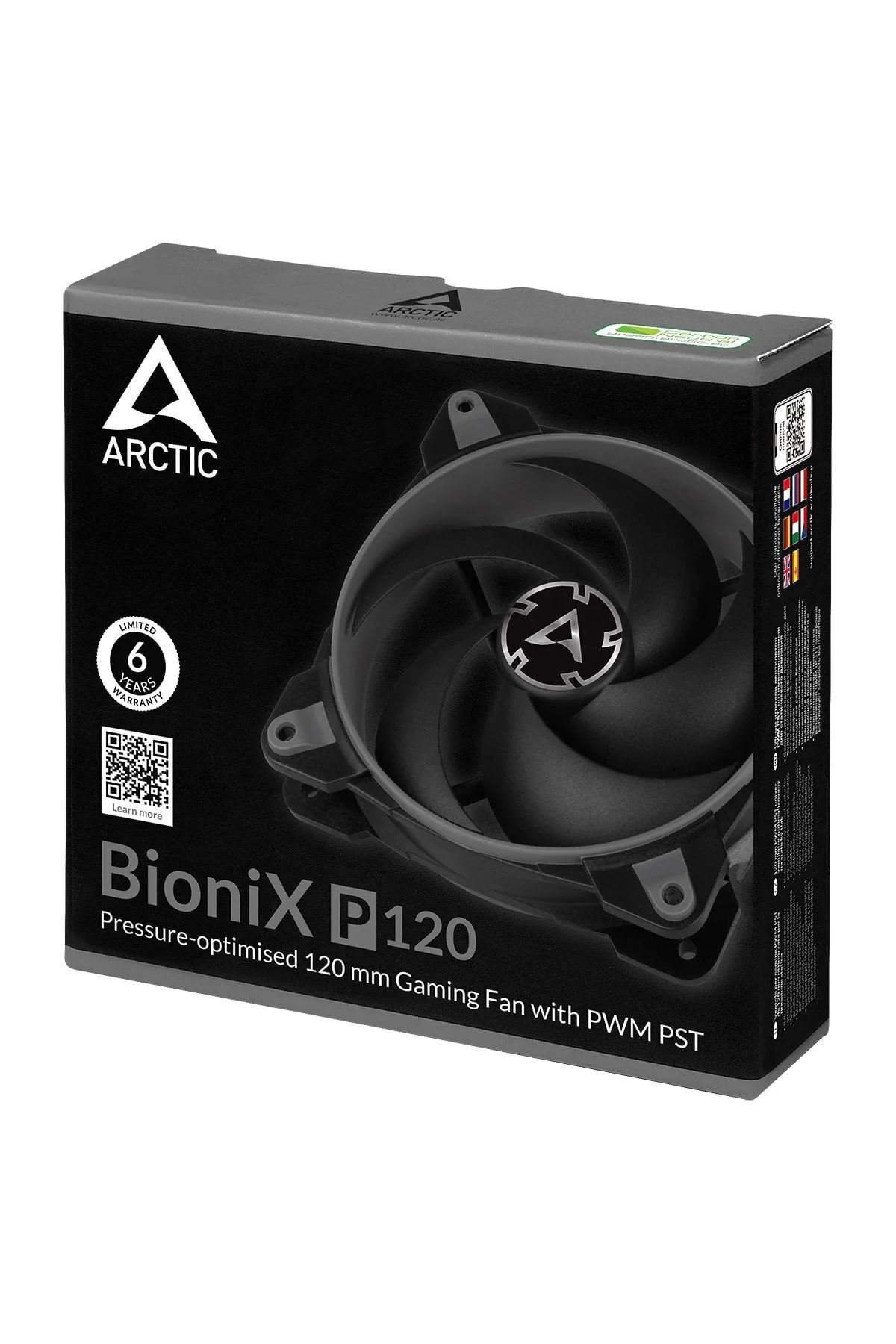 Arctic Bionix P120 Pwm Pst 12cm Gri/siyah Gaming Kasa Fanı - Gri (ar-acfan00168a)