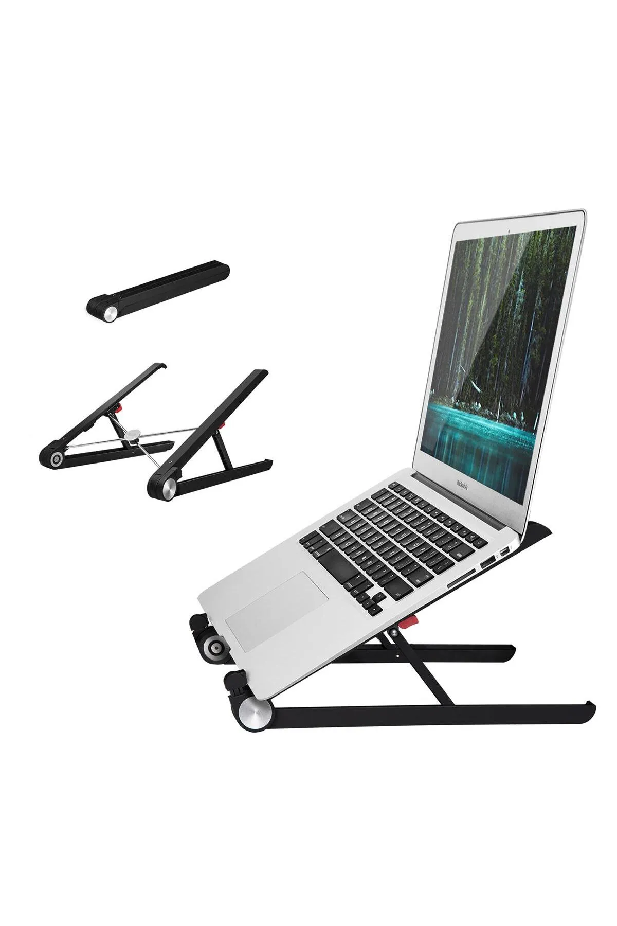 SAIJI Bix X1 Alüminyum Notebook Laptop Standı Siyah