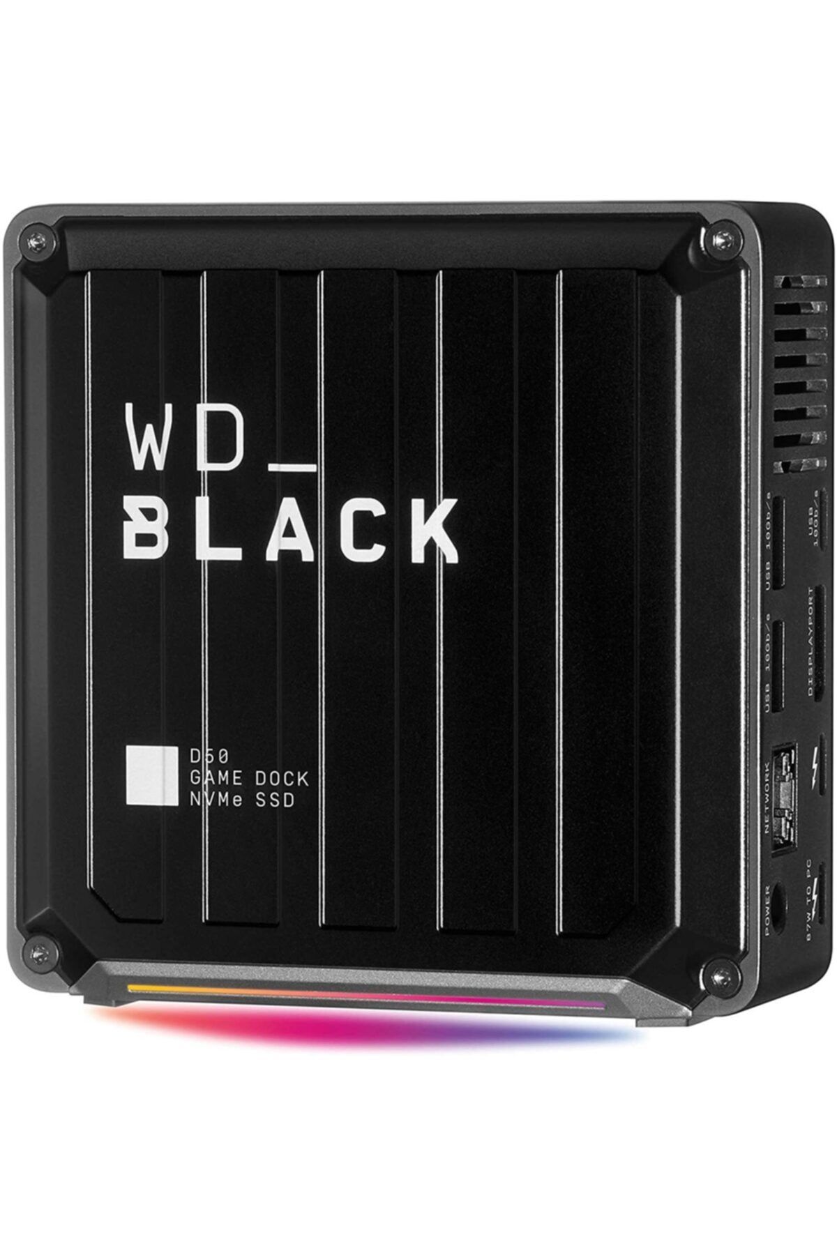 WD Black D50 Game Dock 2tb Ba3u0020bbk-eesn Rgb Thunderbolt 3 Taşınabilir Gaming Nvme Ssd