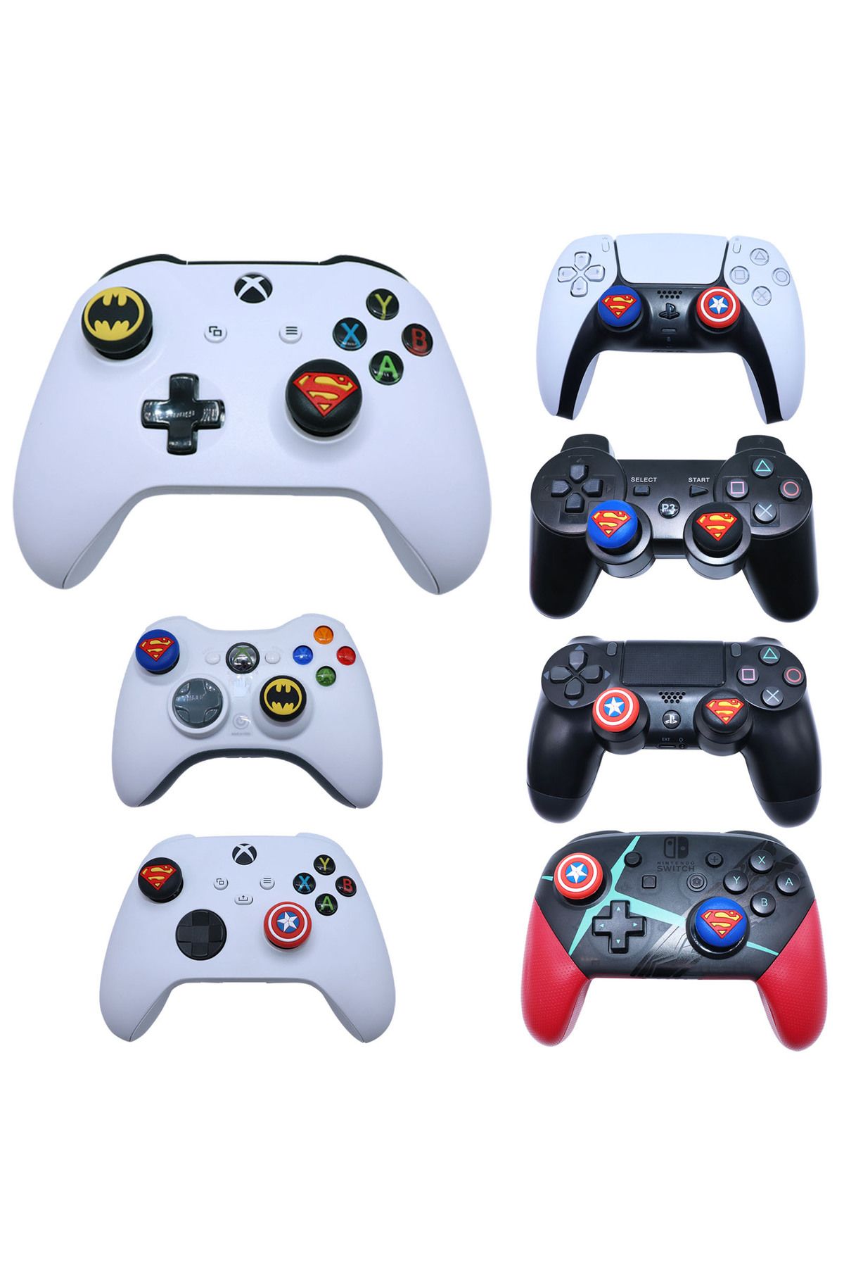 CAFELE Black Panther Desenli Xbox One S/one X/xbox E/xbox 360 Analog Koruyucu Silikon Pad