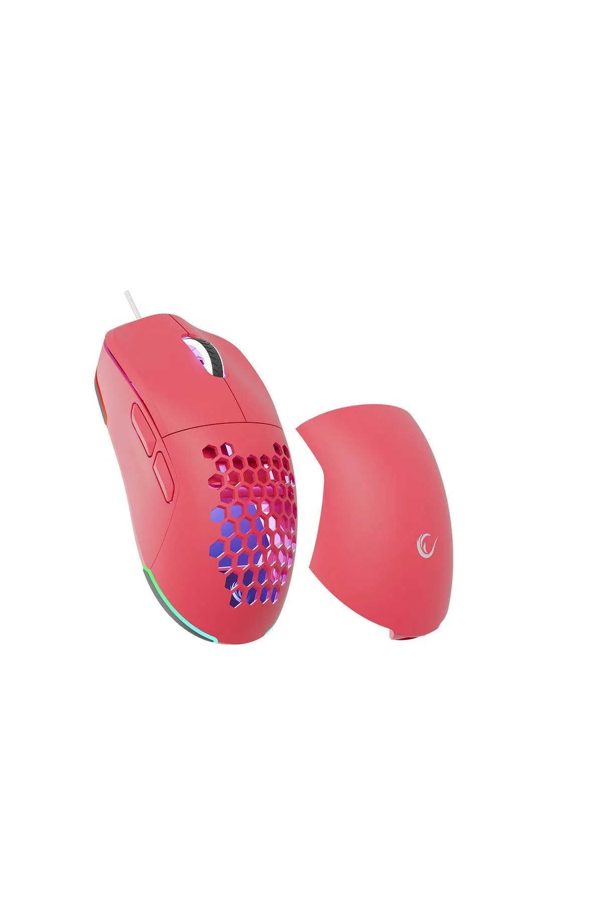 Rampage Blink Rgb Mouse Makrolu 12800 Dpi Pembe Oyuncu Mouse  Örgü Kablo E-spor Mouse Profesyonel