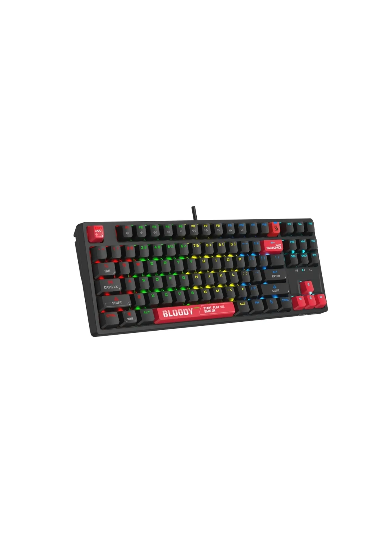 A4 Tech Bloody S87 Mekanik Red Switch RGB Anti-Ghosting Kablolu Klavye