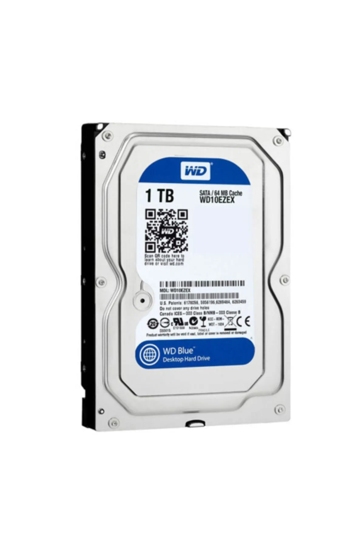 WD Blue Wd10ezex 3.5" Sata 3 7200 Rpm 1 Tb 64 Mb Cache Masaüstü Harddisk