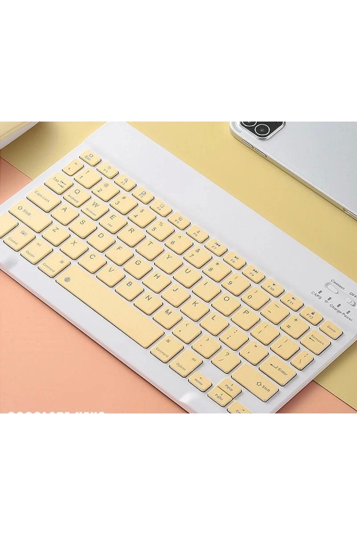 Blackbird Game Center Bluetooh Wıreless Keyboard Sarı Ingilizce Q Kablosuz Klavye Bk3002