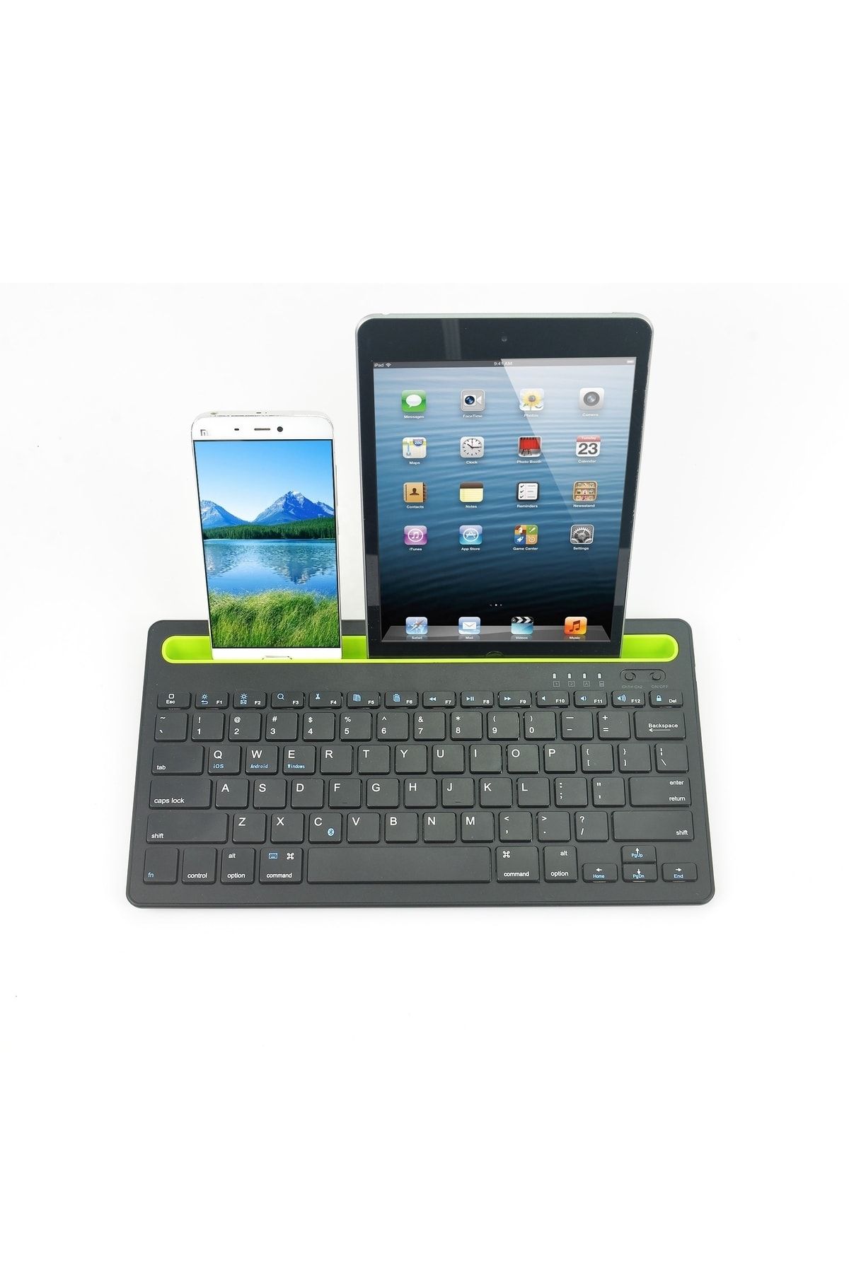 HİQONİC Bluetooth 5.0 Standlı Türkçe Q Klavye Bilgisayar Telefon Tablet Televizyon Uyumlu Keyboard