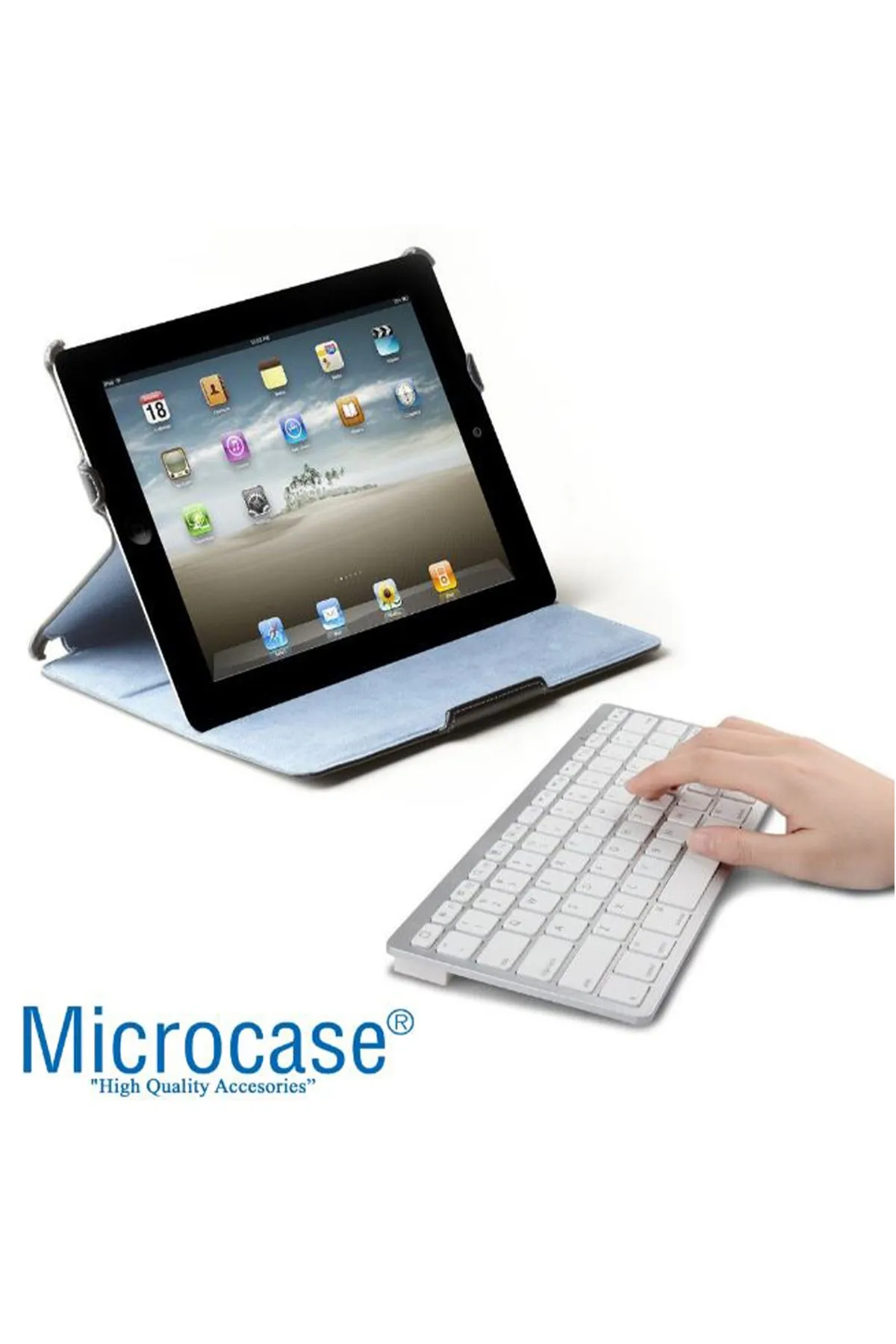 Microcase Bluetooth Kablosuz Mac Iphone Ipad Klavye -al2733 Beyaz