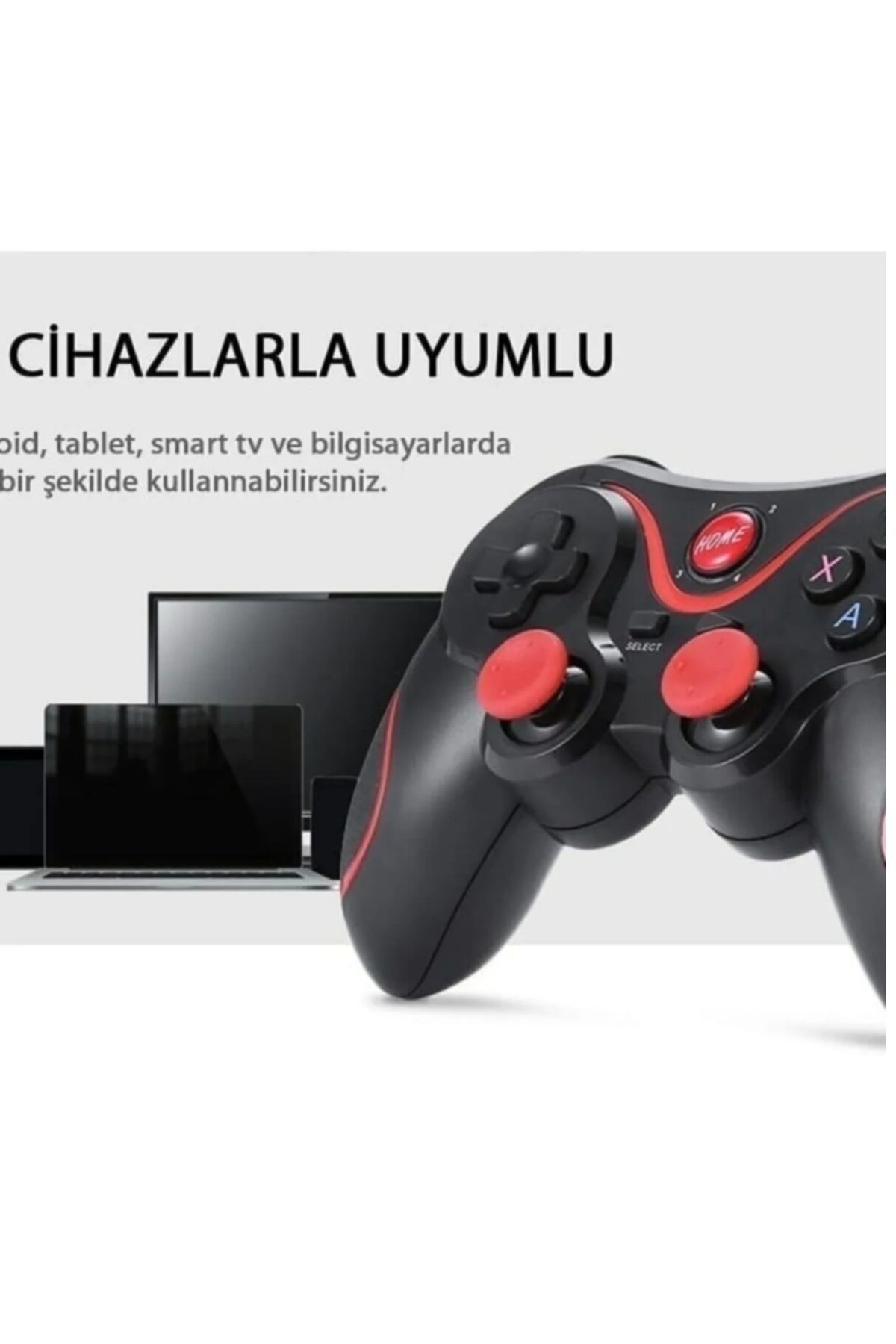 Glrtech Bluetooth Kablosuz Oyun Konsolu Telefon Tv Bluetooth  Pubg Telefon Tutucu Standı Oyun Kolu Joystick