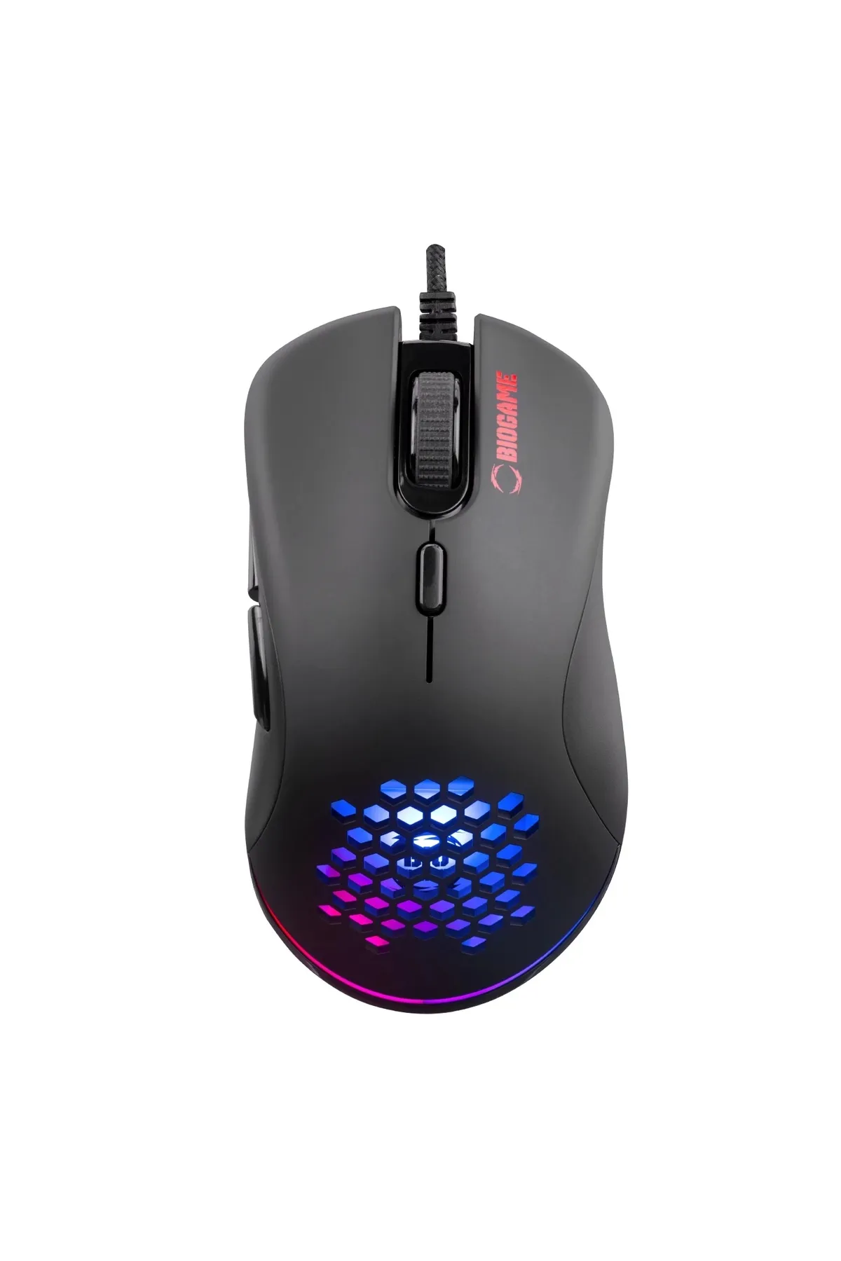 biogame Bm-gx20 Rıposte Rgb Makrolu 6400dpi Örgü Kablolu Gaming Oyuncu Mouse