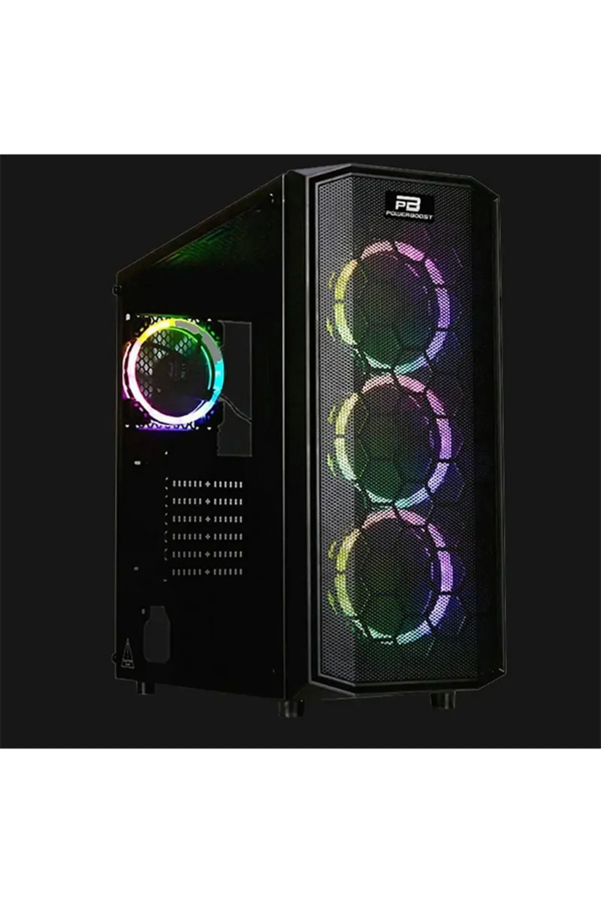 Power Boost Boost X-58rgb Mesh Panel 4xrgb Fan Boş Atx Kasa