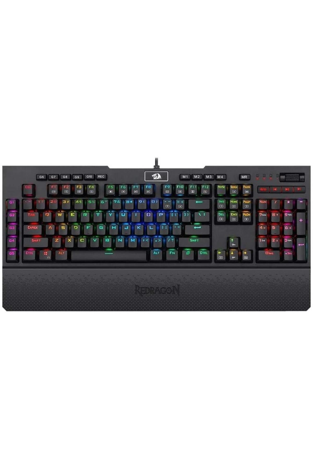 Redragon Brahma K586rgb Red Switch Optik Mekanik Türkçe Kablolu Gaming Klavye