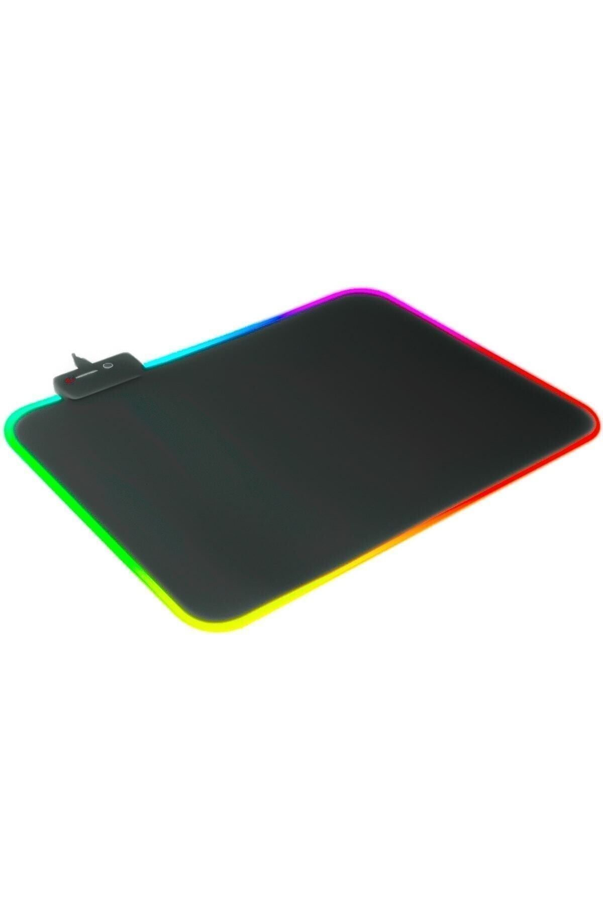 starnewstore brkx Siyah 252*328*3mm Rgb Ledli Siyah Gaming Mouse Pad gextr 968593