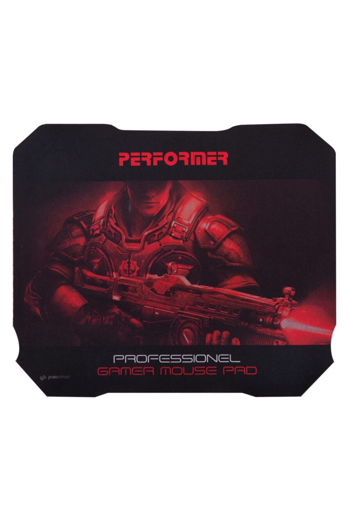 Polosu Bs08 Gaming Mouse + Mouse Pad Kırmızı