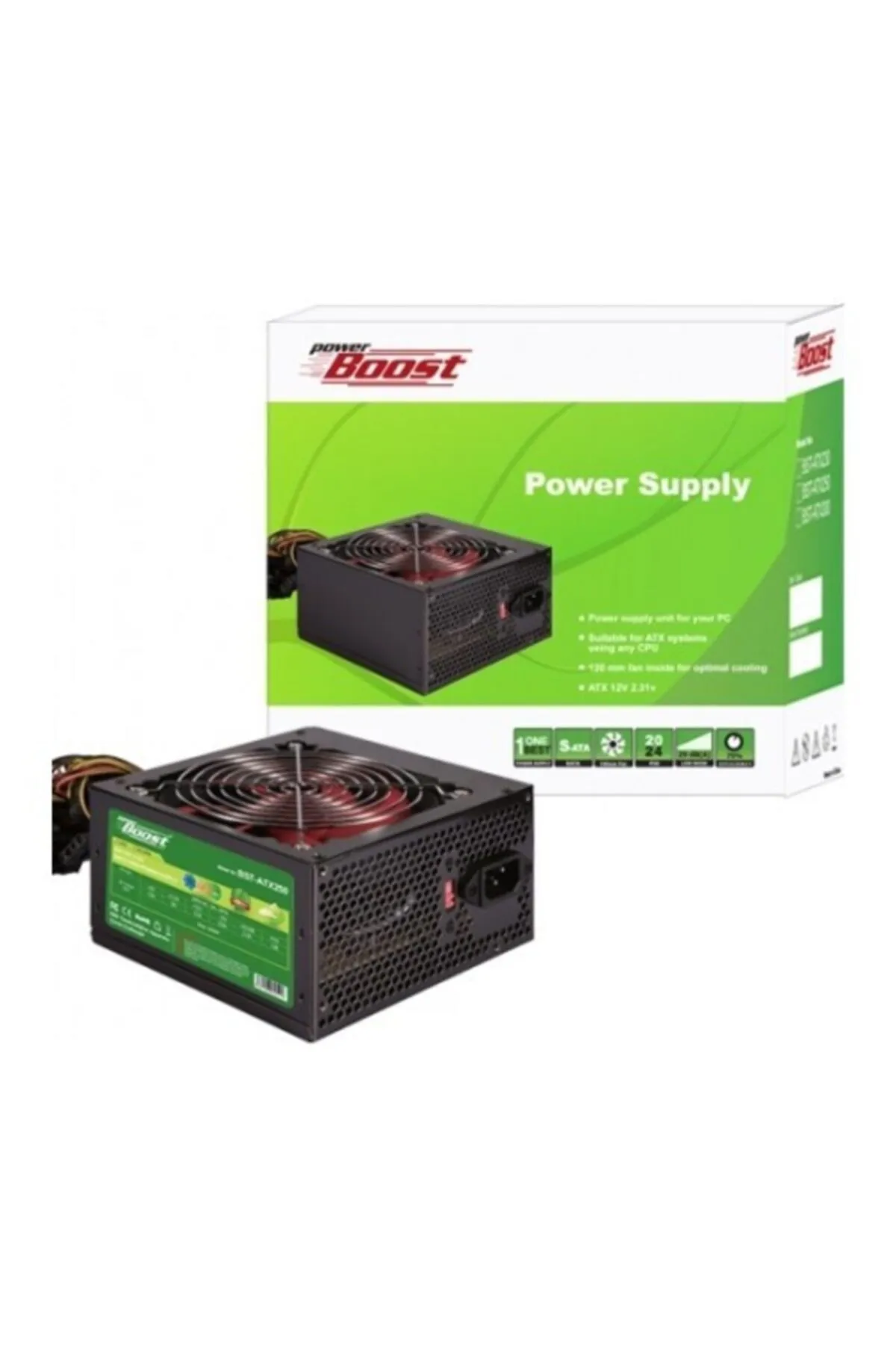 BOOST Bst-atx400r 250w, Sata, 12cm Fan, Box Psu