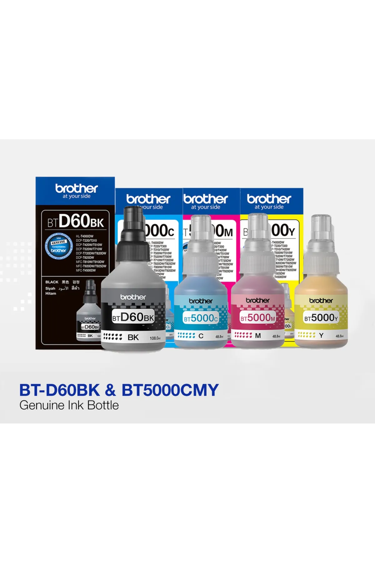 Brother BT-D60BK / BT5000CMY Mürekkep Kartuşu Takımı