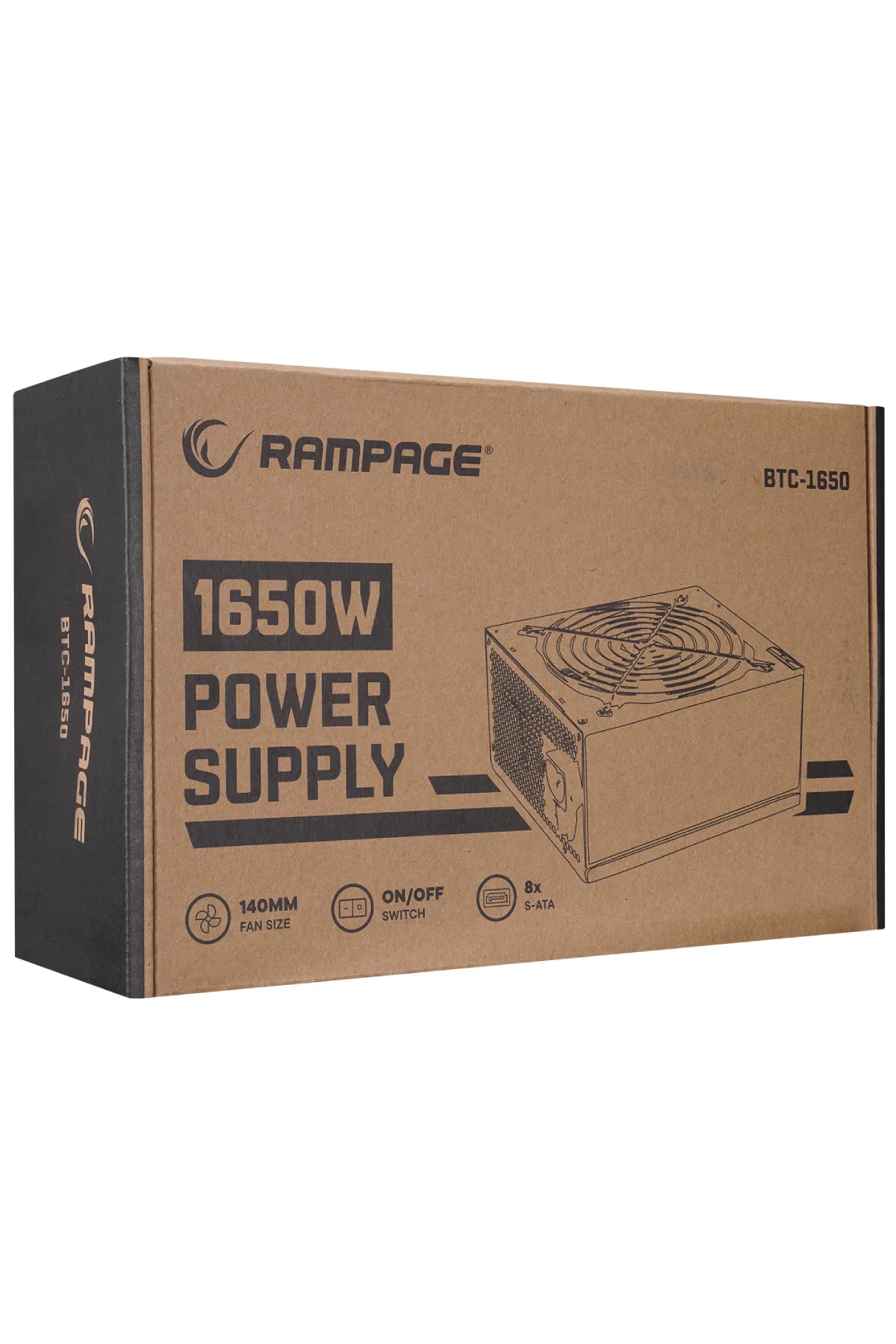 NcK BTC-1650 1650W 16* PCIe VGA Soket 14cm Fanlı Bitcoin Power Supply