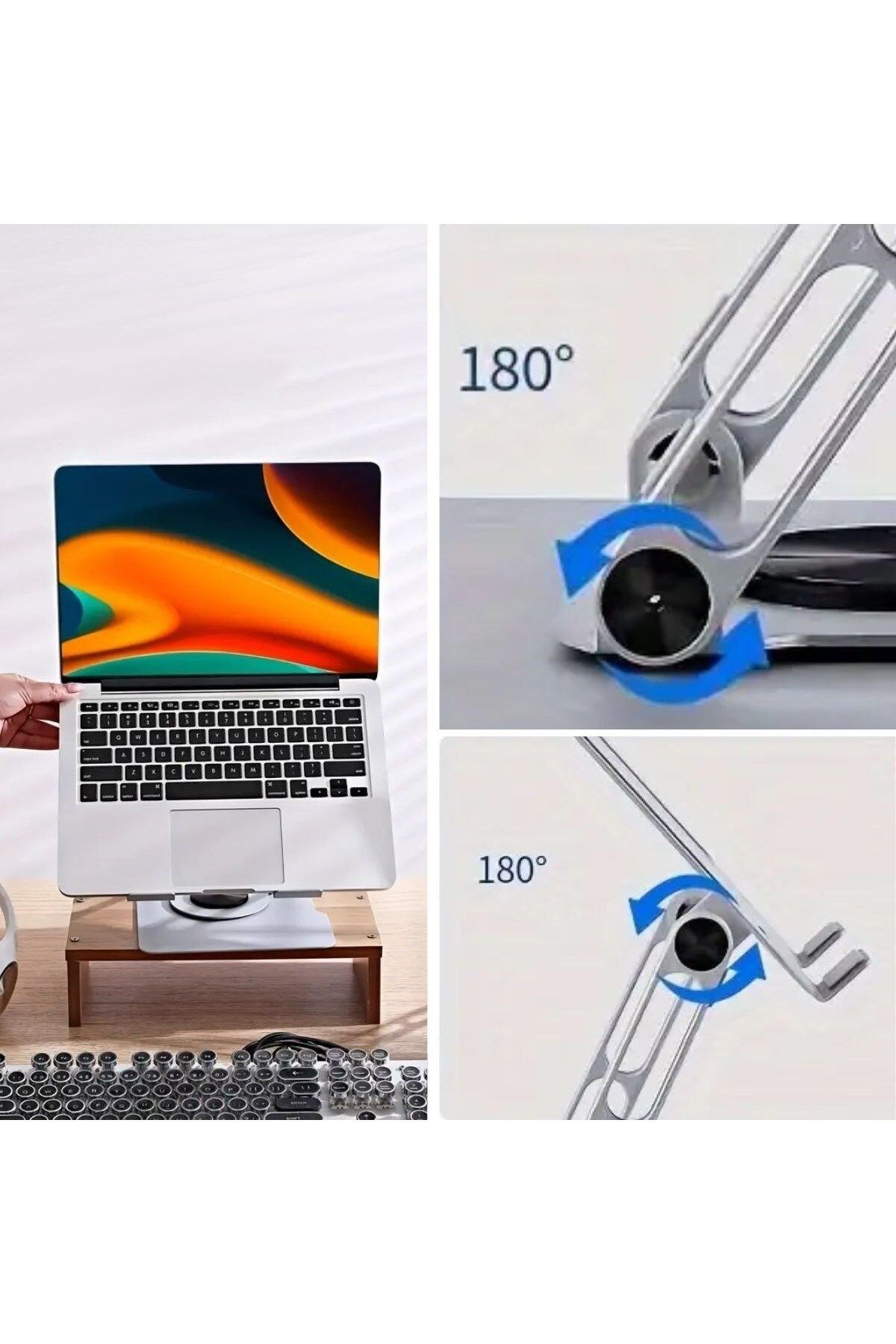 Hylis BUFFER® 360 Derece Dönebilen Hava Aldıran Laptop Standı