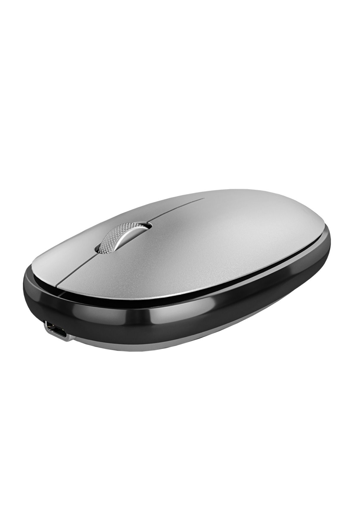 Genel Markalar Business Pro Sessiz Kablosuz Şarjlı Kompakt Mouse - Silver Modern Tasarım 431550