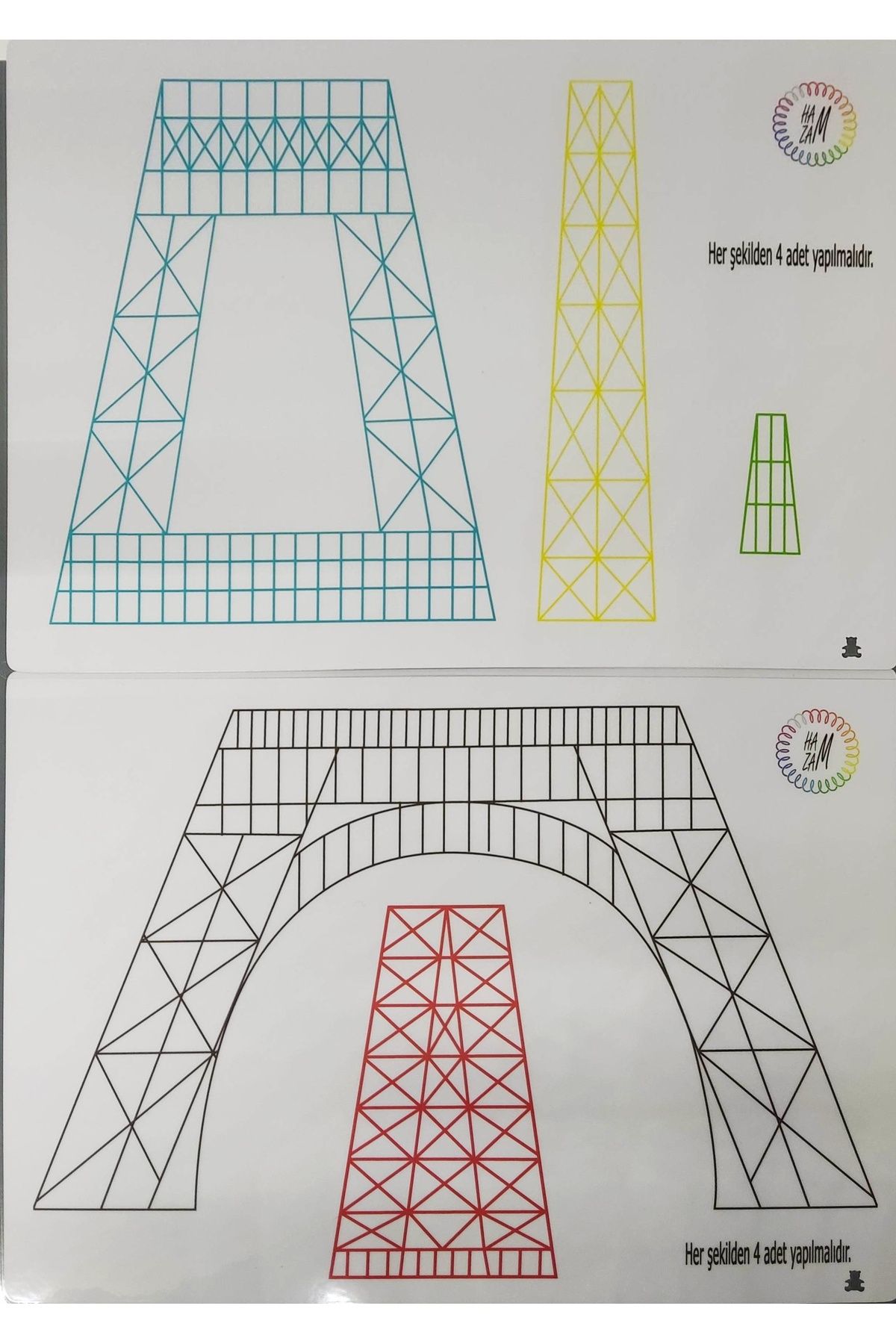 hamzam Büyük Eyfel Kulesi Yapım Şablonu