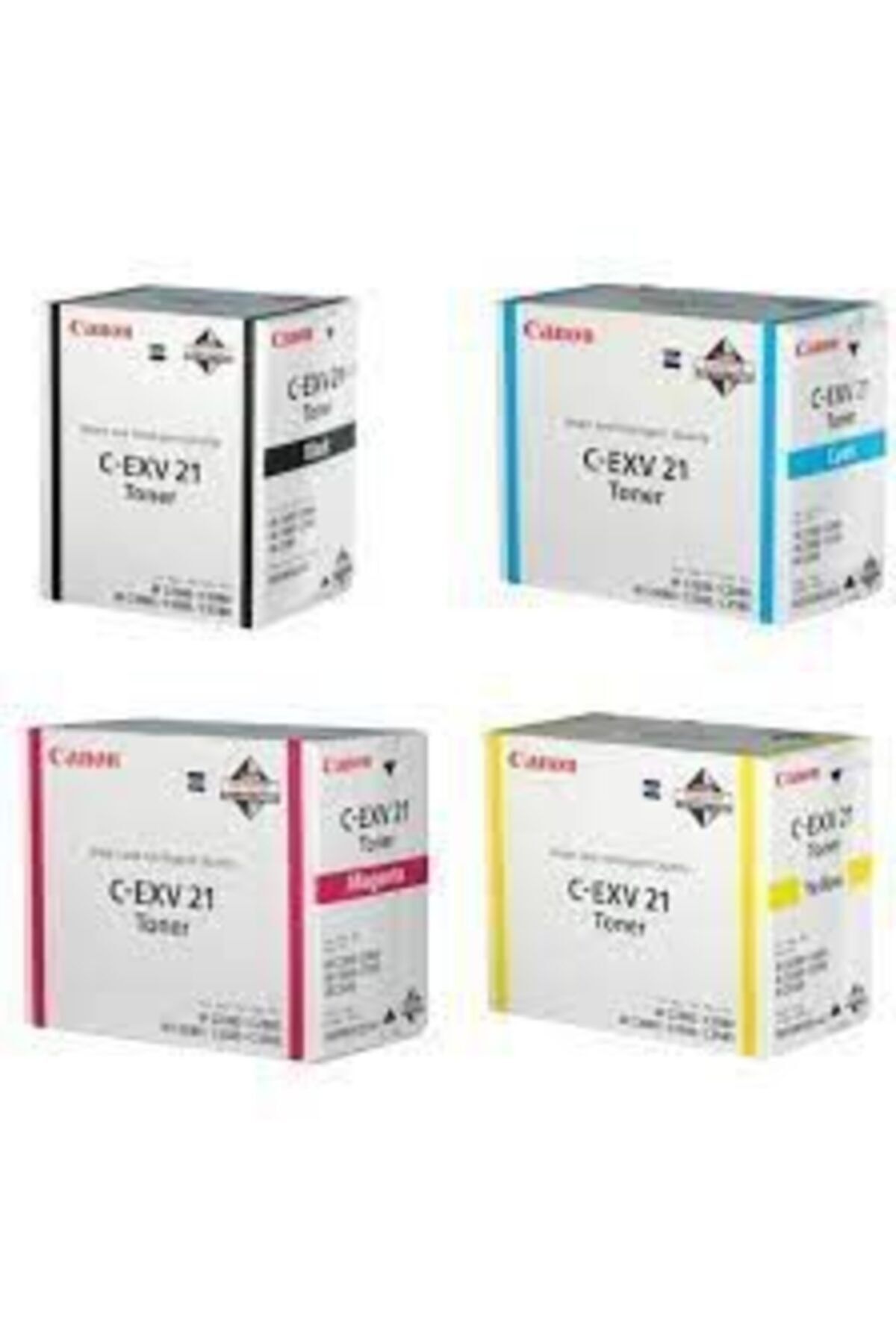 Canon C-exv 21 4 Renk Set Orjinal Fotokopi Toneri