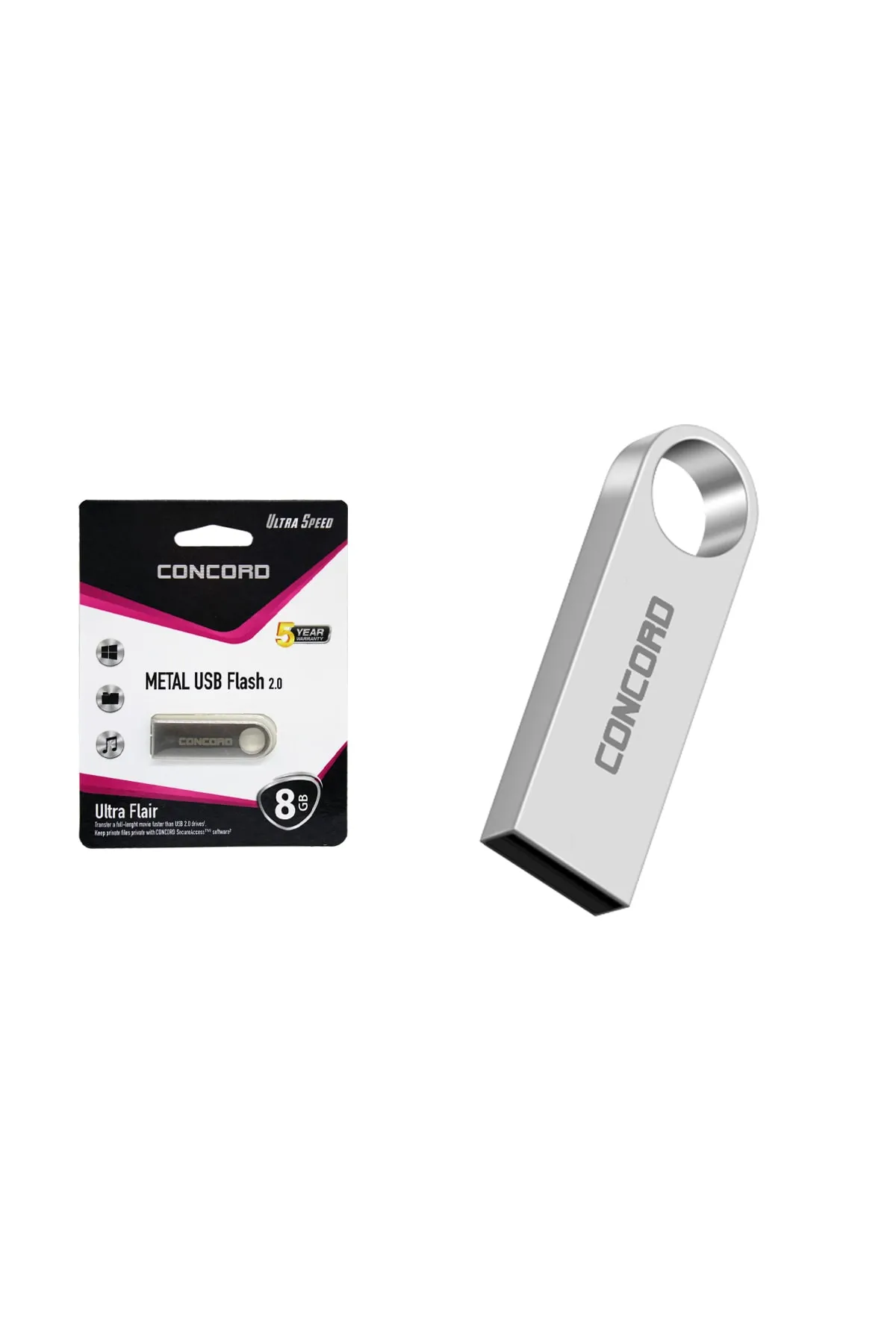 Concord C-u8 Metal Kasa 8 Gb Usb Flash Bellek