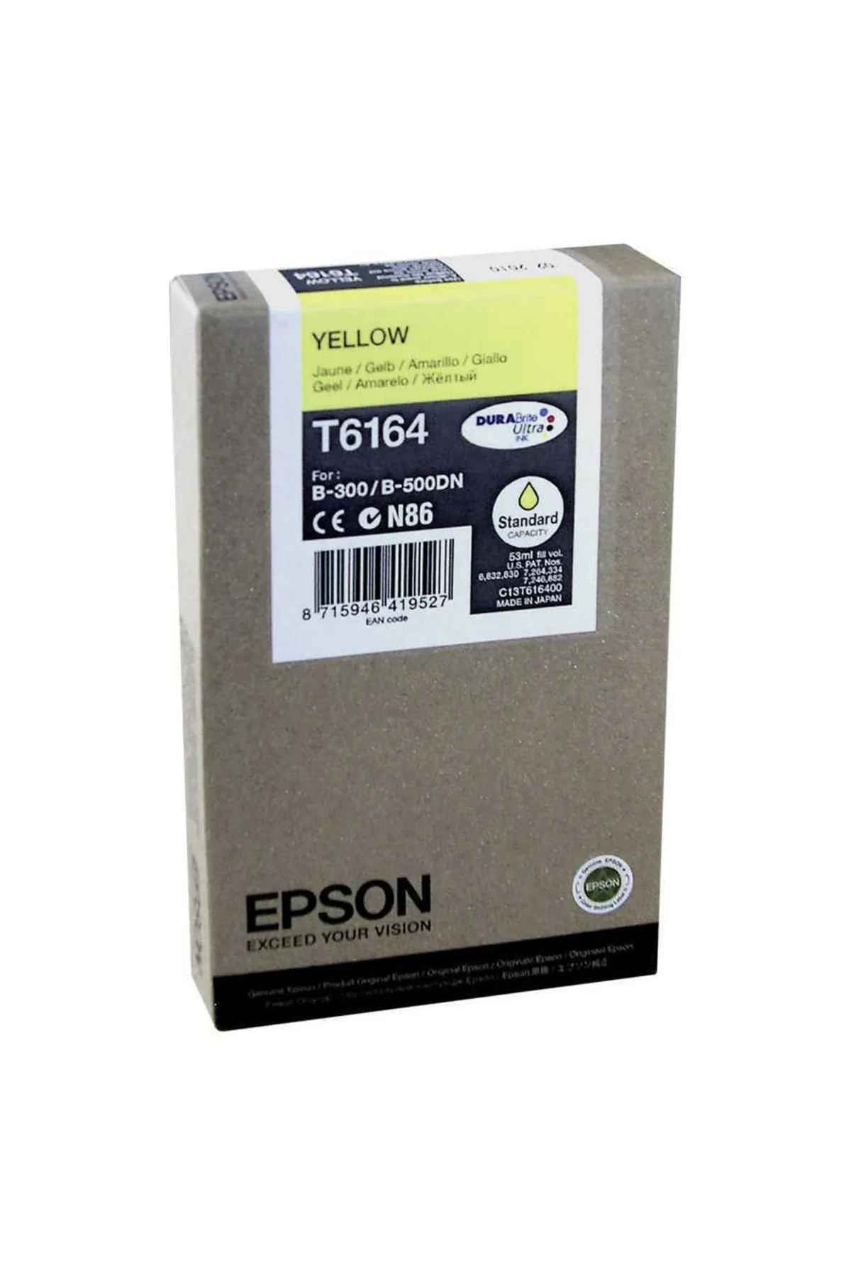 Epson C13t616400 Orjinal Sarı Kartuş T6164