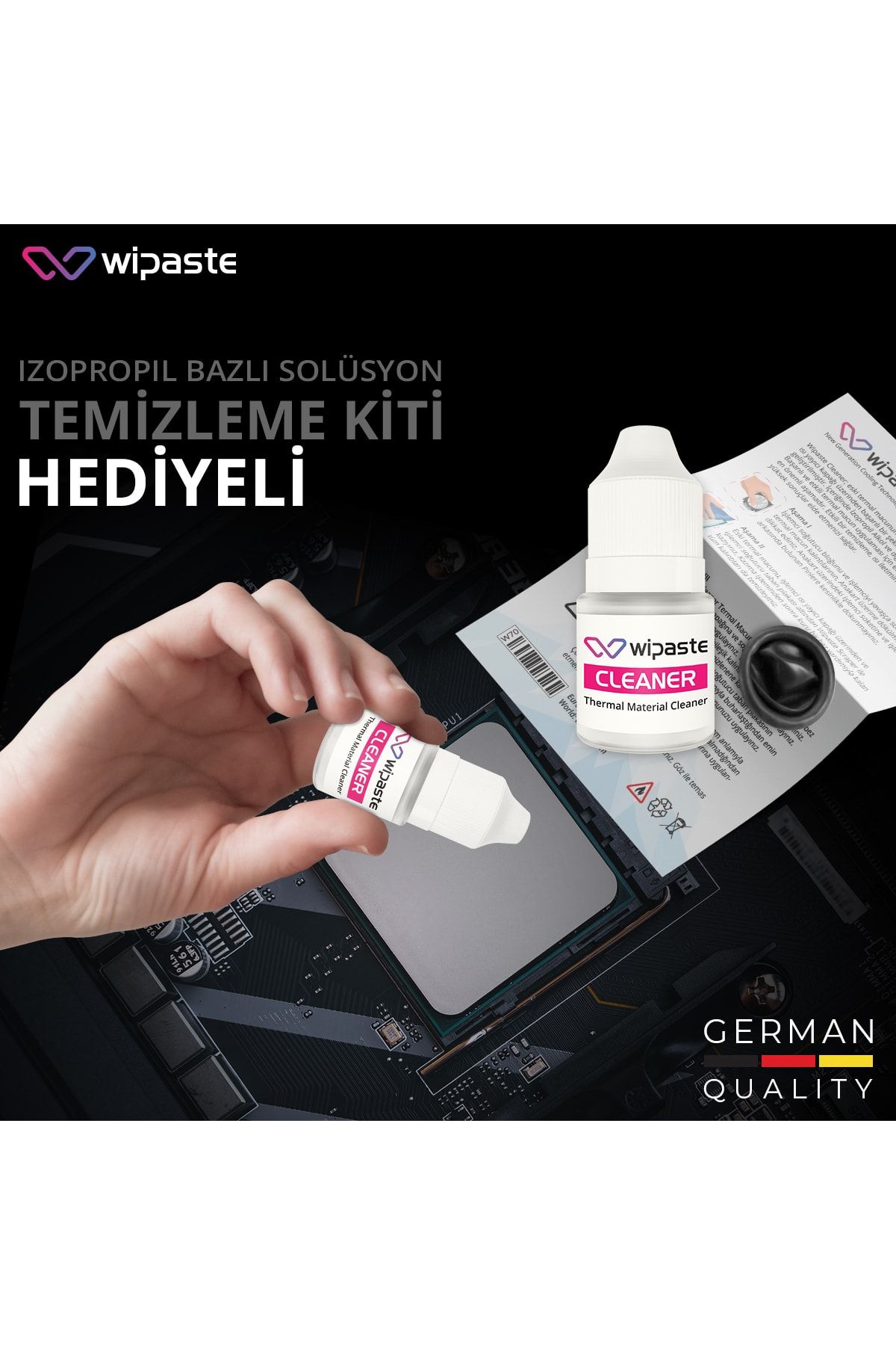 Wipaste C2 4gr 6 W/m-k Yüksek Performanslı Alman Termal Macun