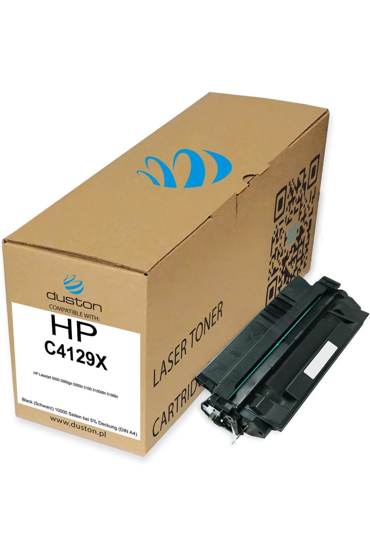 HP C4129X, 29X Black Toner Compatible with HP Laserjet 5000 5000gn 5000n 5100 5100dtn 5100tn