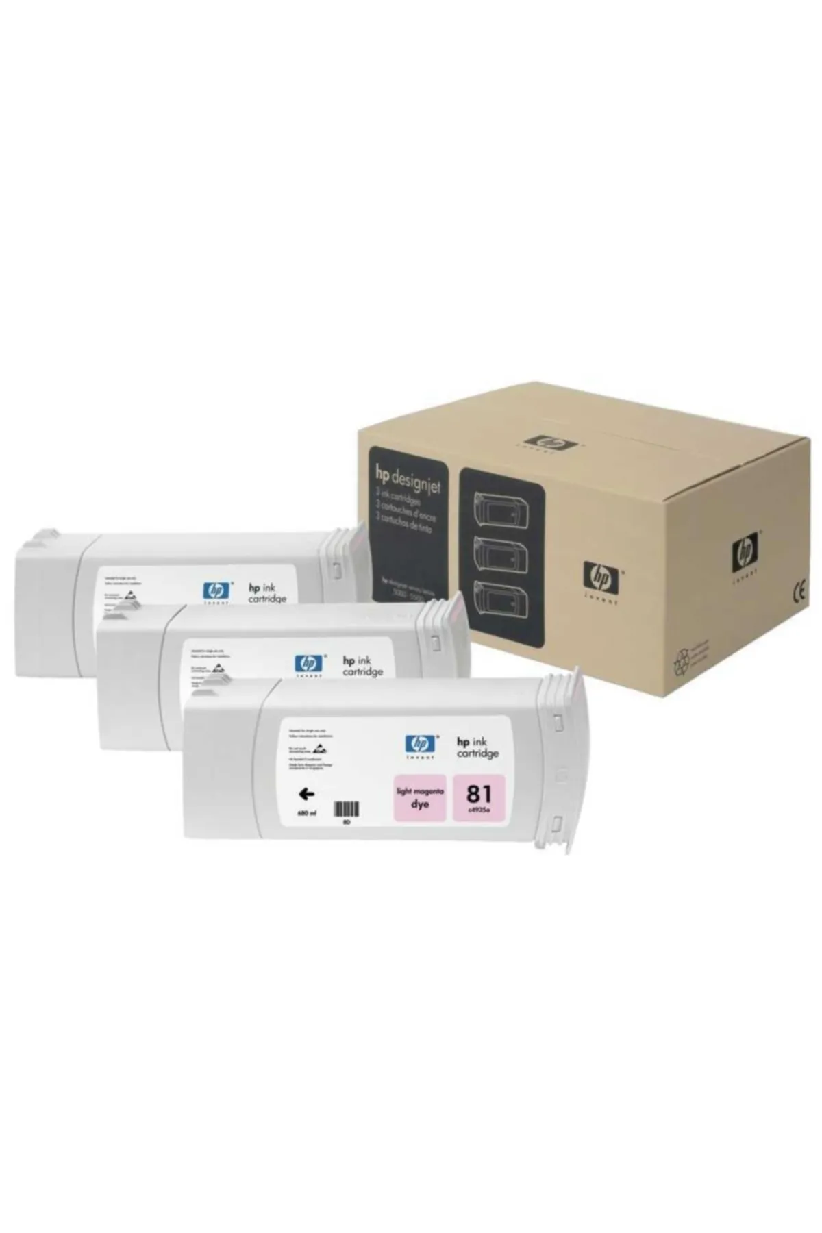 HP C5071a Orjinal Açık Kırmızı Kartuş 3lü Paket 81 (680ml)