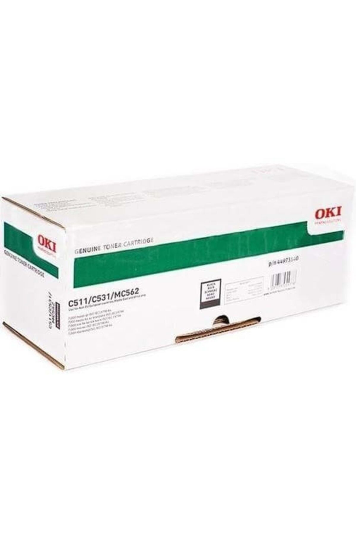 OKI C511-531 Mc562 7bin Sayfa Siyah Toner 44973540