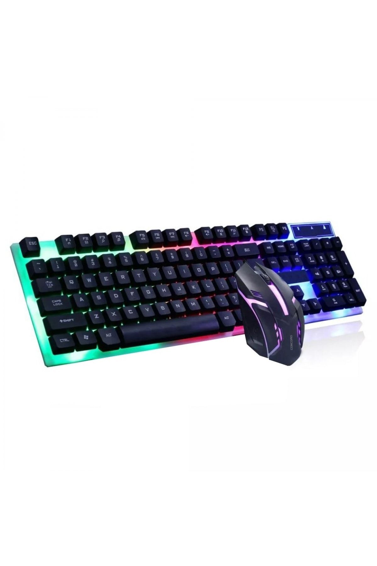 Concord C56 Led Işıklı Gamıng Kablolu Klavye Mouse Set