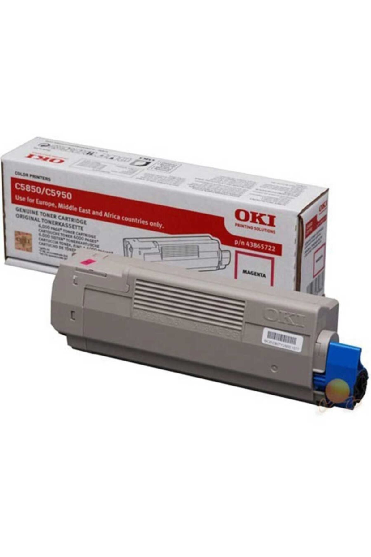 OKI C5850-43865742 Kırmızı Orjinal Toner