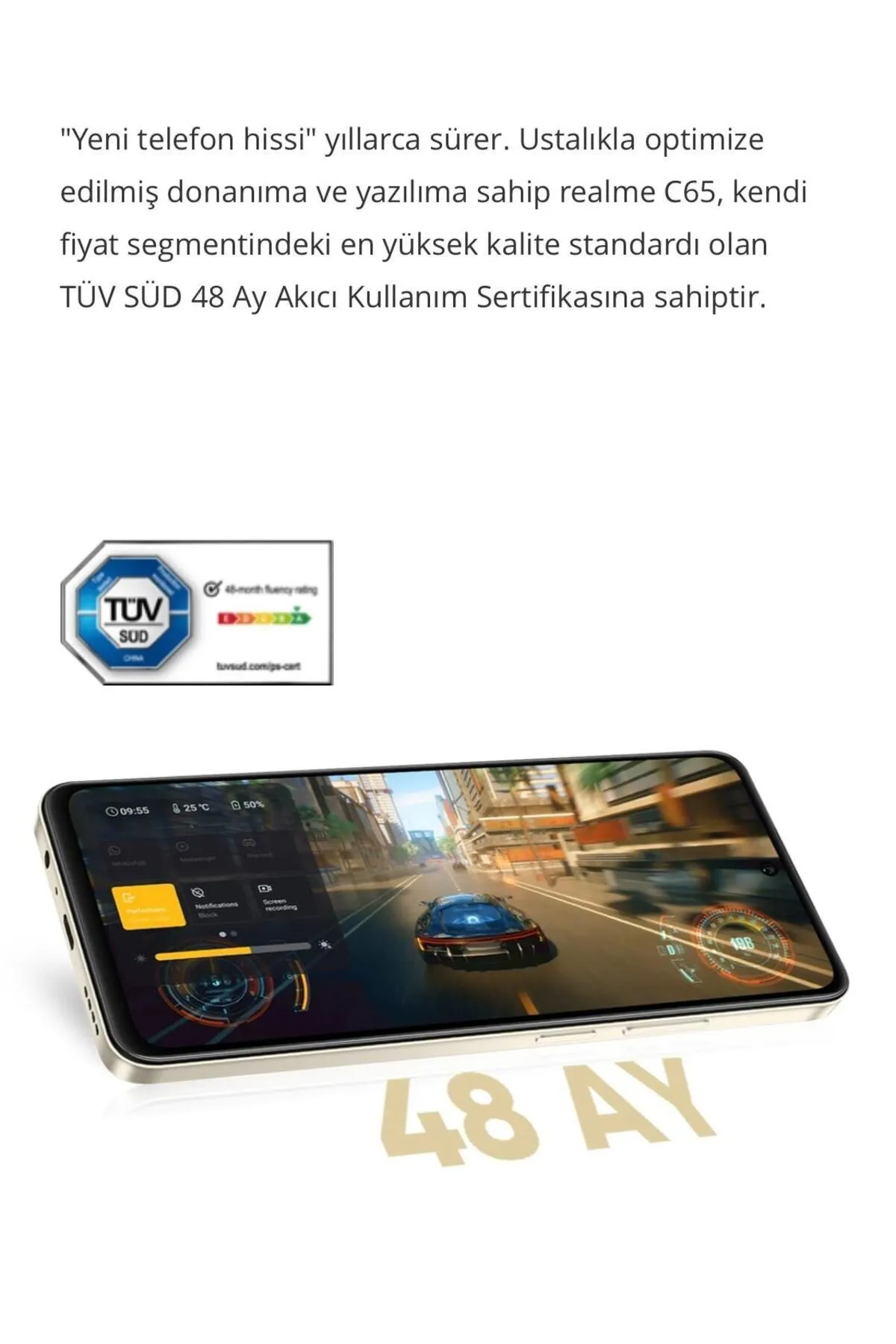 realme C65 Nfc 16 Gb Ram (8 8 DİNAMİK RAM) Türkiye Garantili Kablolu Kulaklık