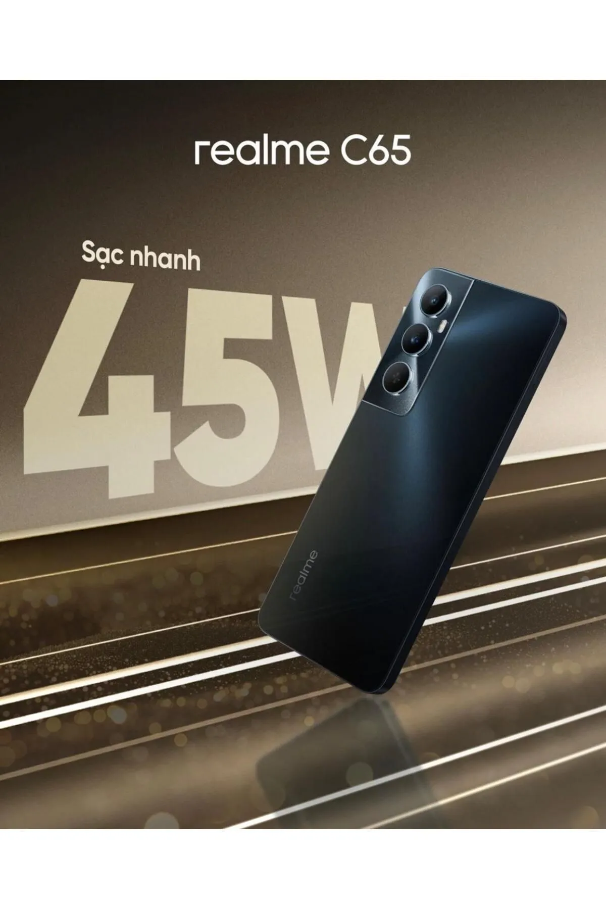 realme C65 Nfc 16 Gb Ram 8gb 8gb'a Kadar Dinamik Ram 128 Gb) Kablolu Kulaklık Hediyeli