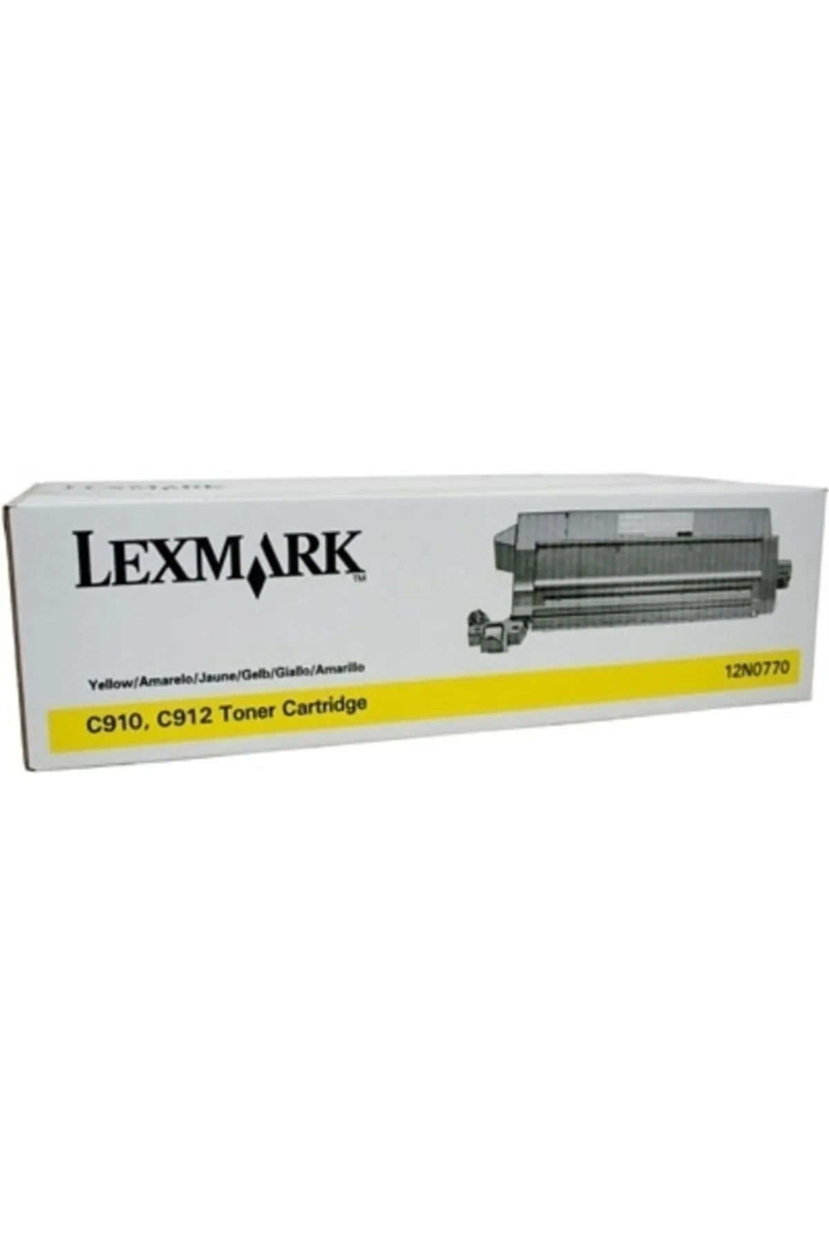 Lexmark C910-12n0770 Sarı Orjinal Toner