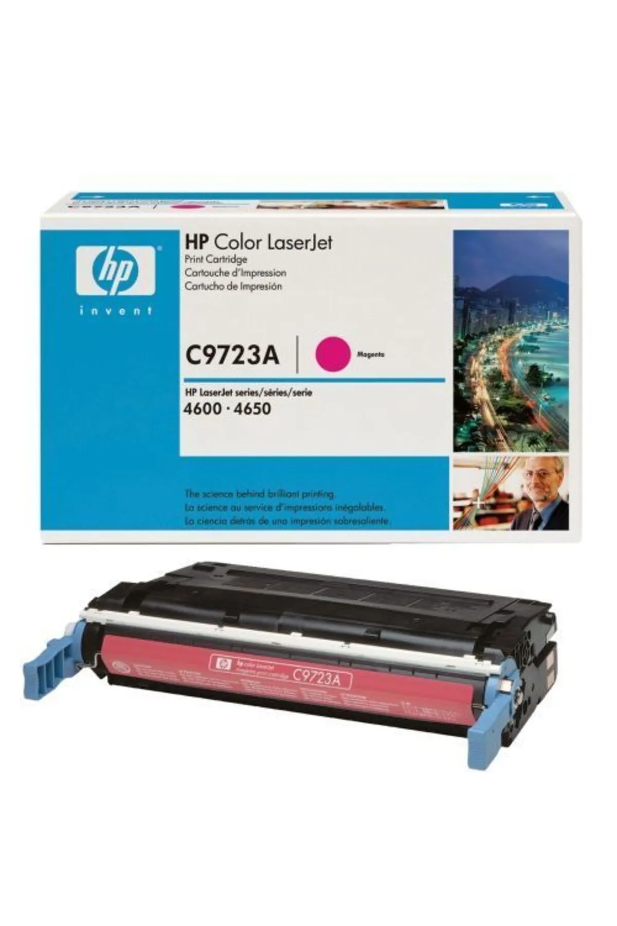 HP C9723A (641A) Kırmızı Magenta  Toner LaserJet 4600 KUTU HASARLI