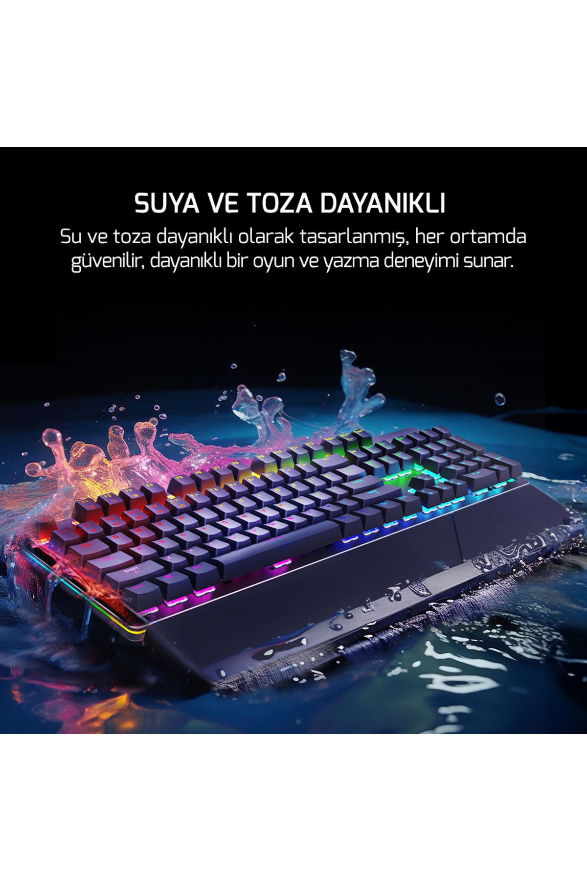 Gamepower Calypso V2 Rgb Optik Su Ve Toza Dayanıklı Mekanik Blue Switch Usb Dıy Gaming Klavye