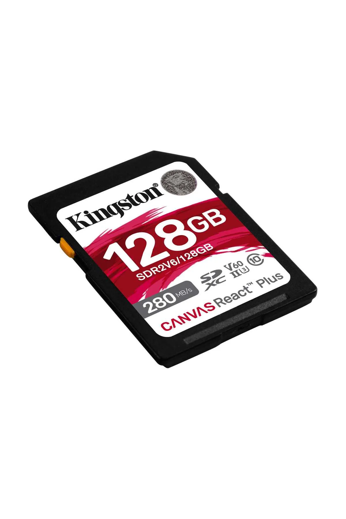 Kingston Canvas React Plus 128GB SD V60 UHS-II  Hafıza Kartı 280MB/s Okuma, 100MB/s'ye varan Yazma